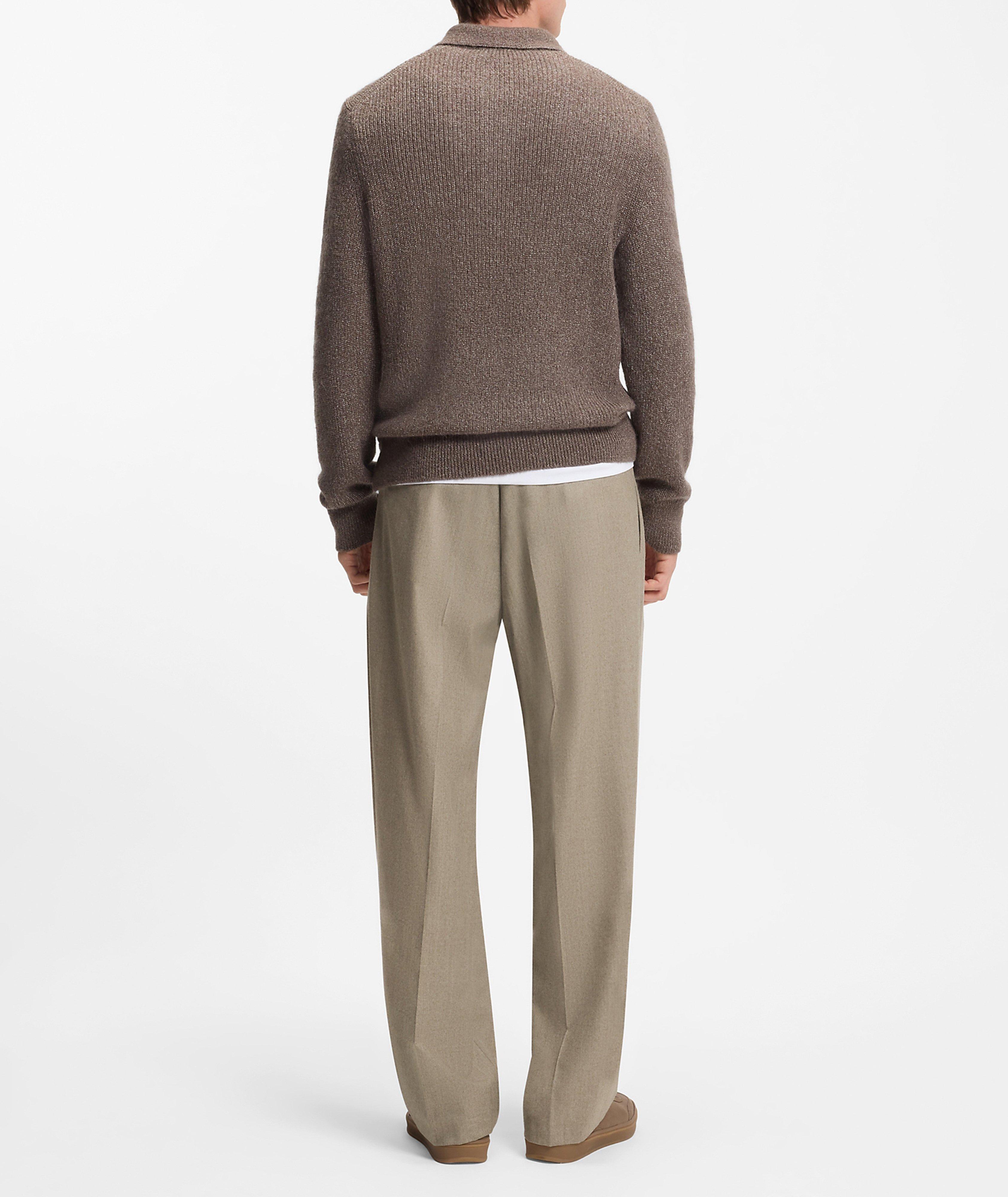 Pantalon habillé plissé en laine vierge X BECKHAM image 3