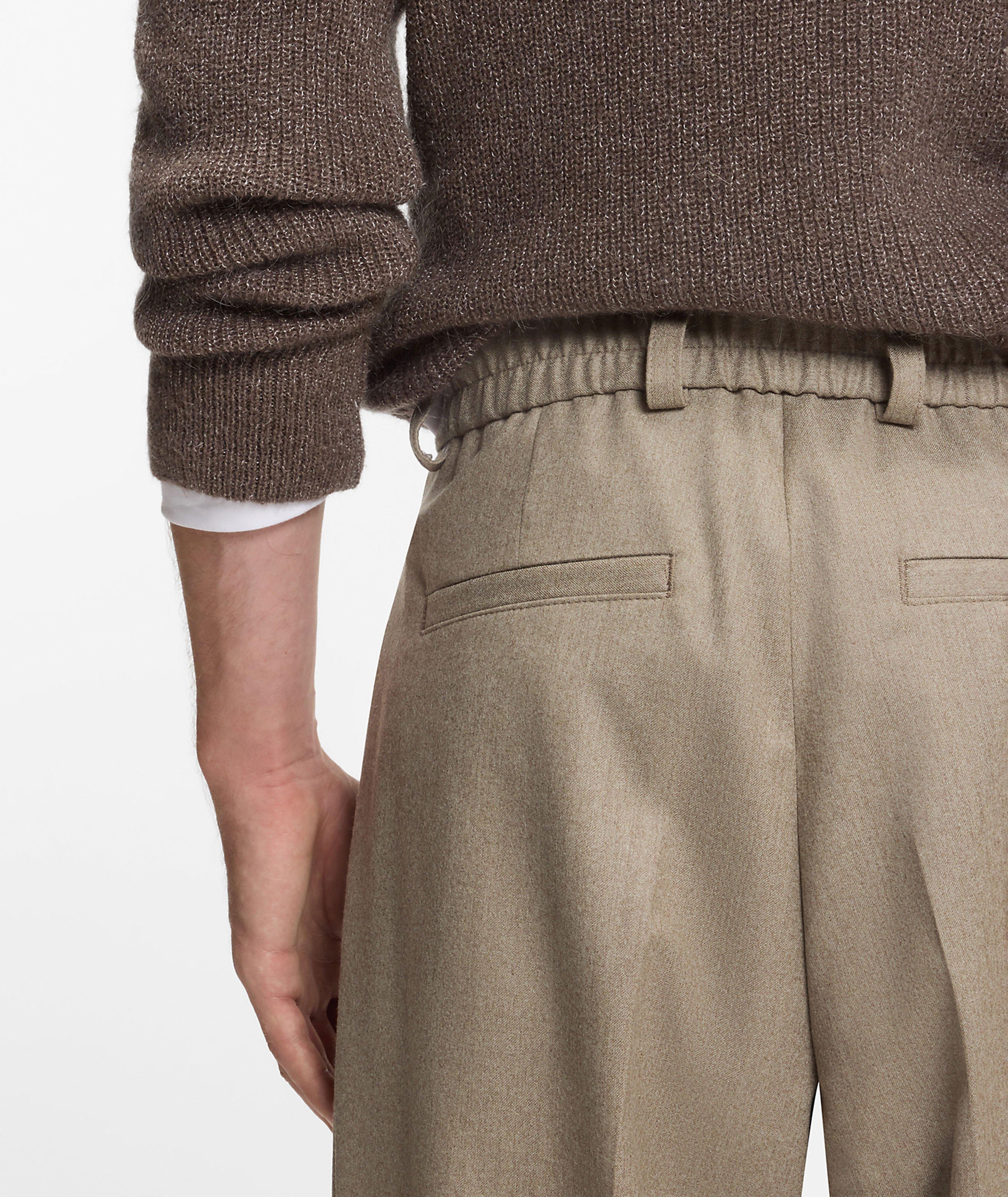 Pantalon habillé plissé en laine vierge X BECKHAM image 4