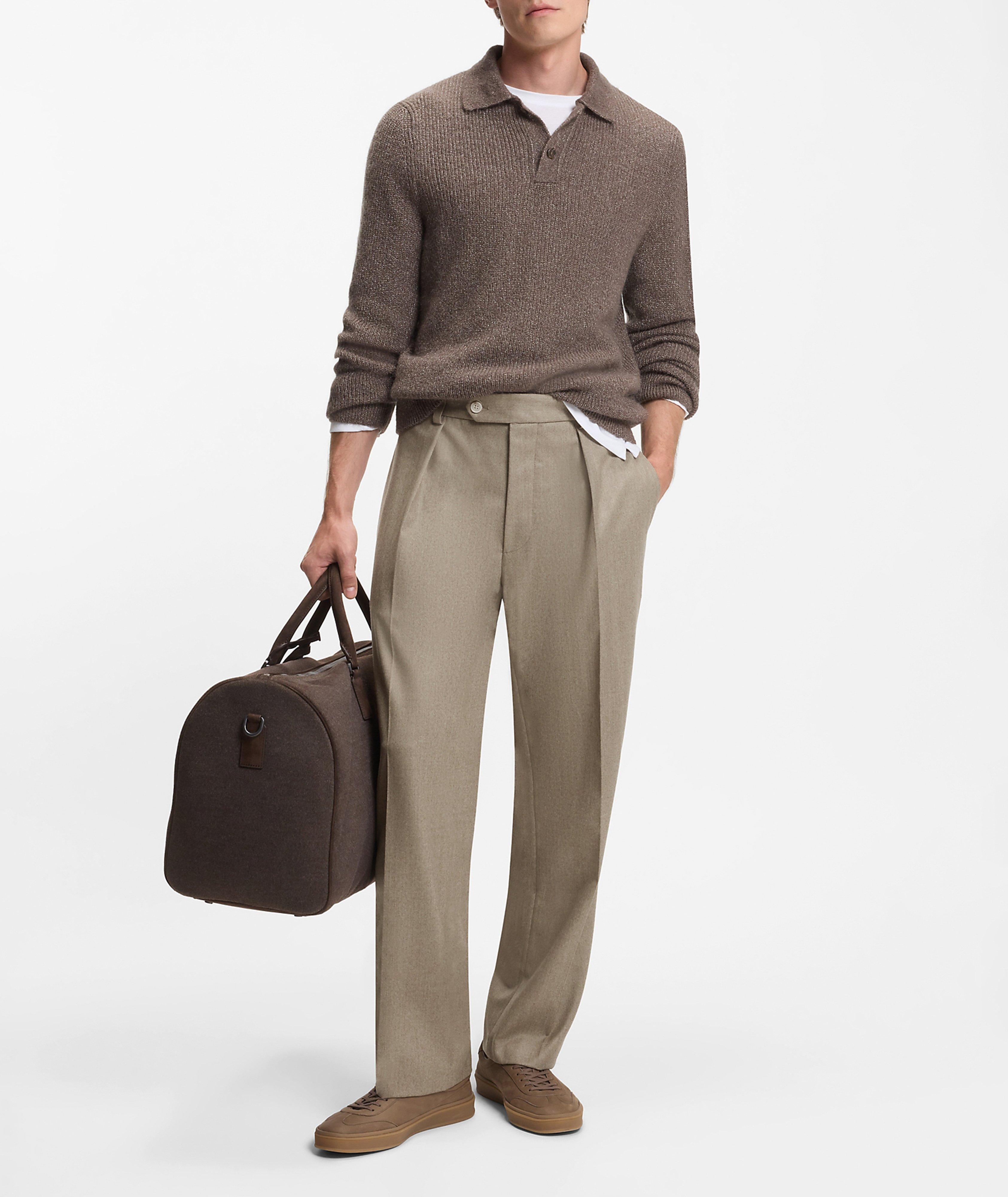Pantalon habillé plissé en laine vierge X BECKHAM image 5