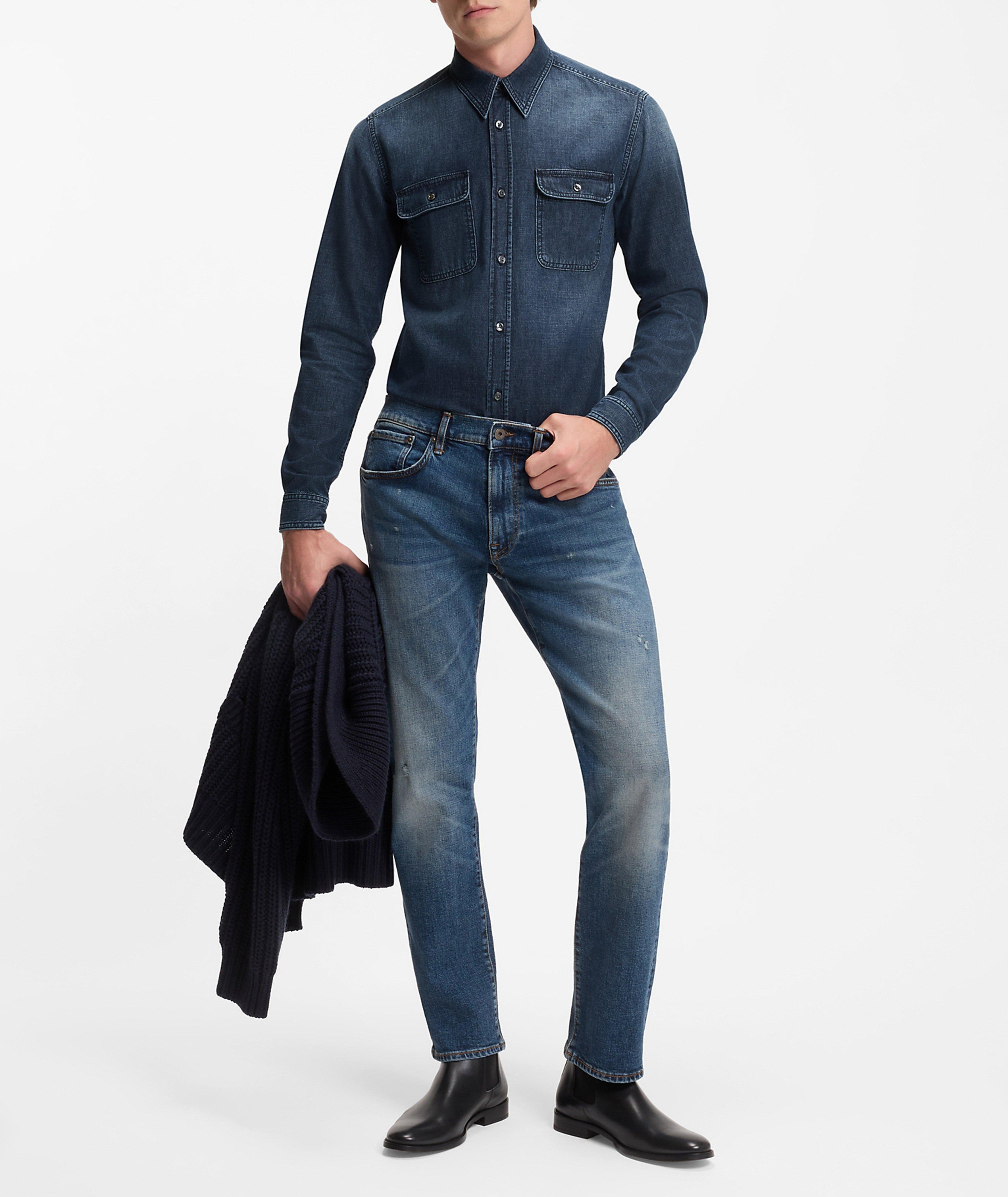 Chemise en denim de coton X BECKHAM image 5