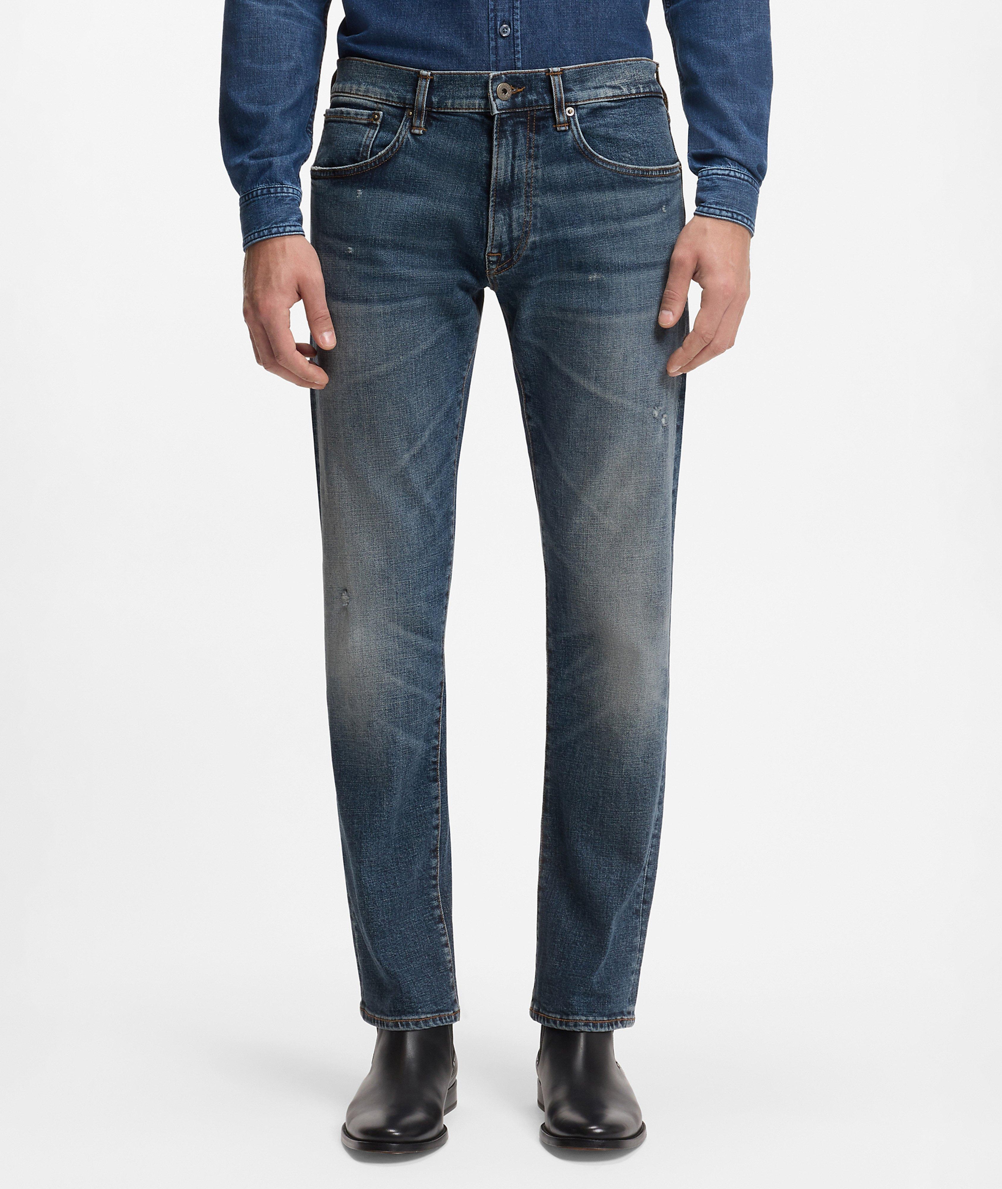 X BECKHAM Slim-Fit Faded Jeans image 2