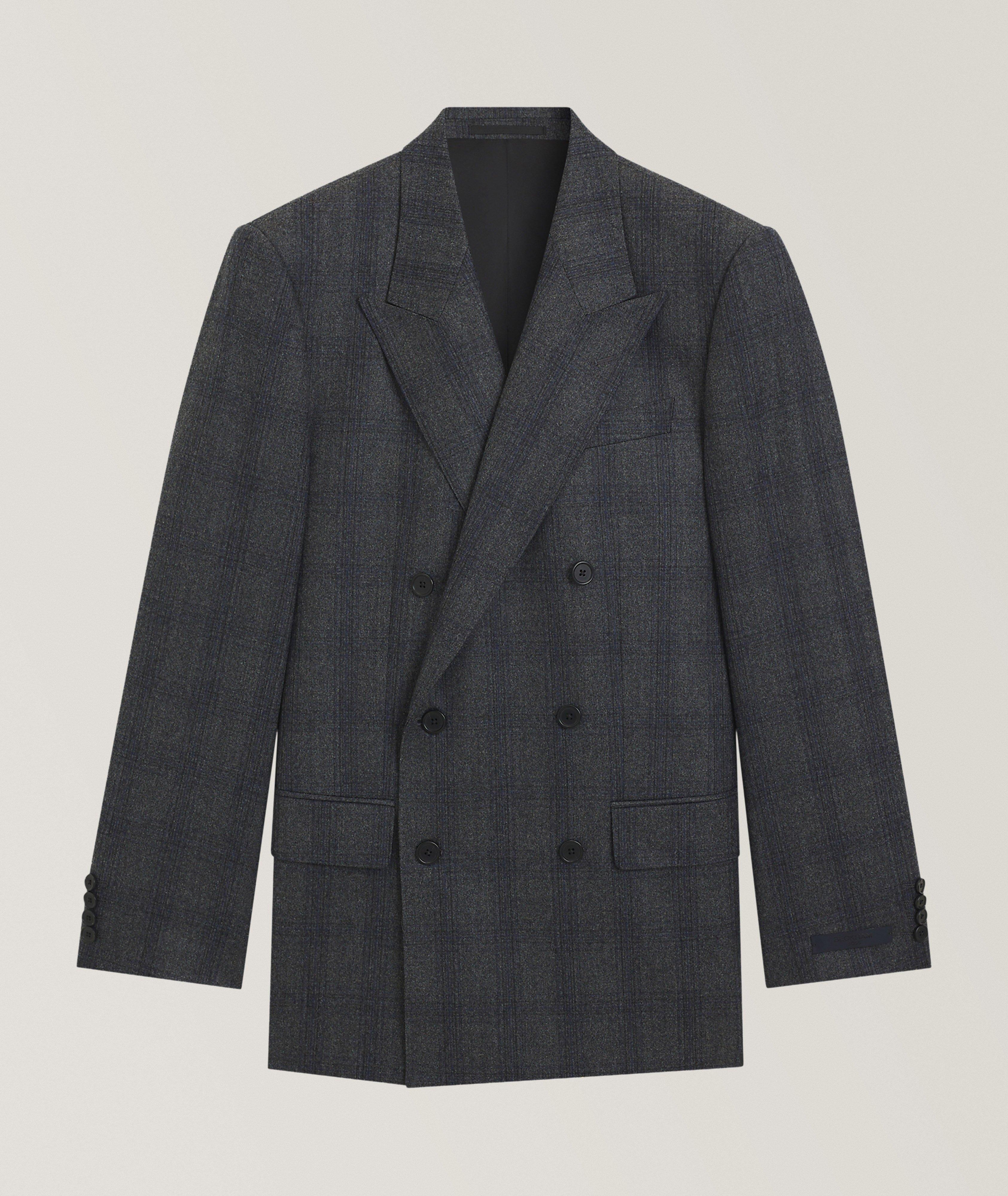 BOSS X BECKHAM Checked Double-Breasted Sport Jacket