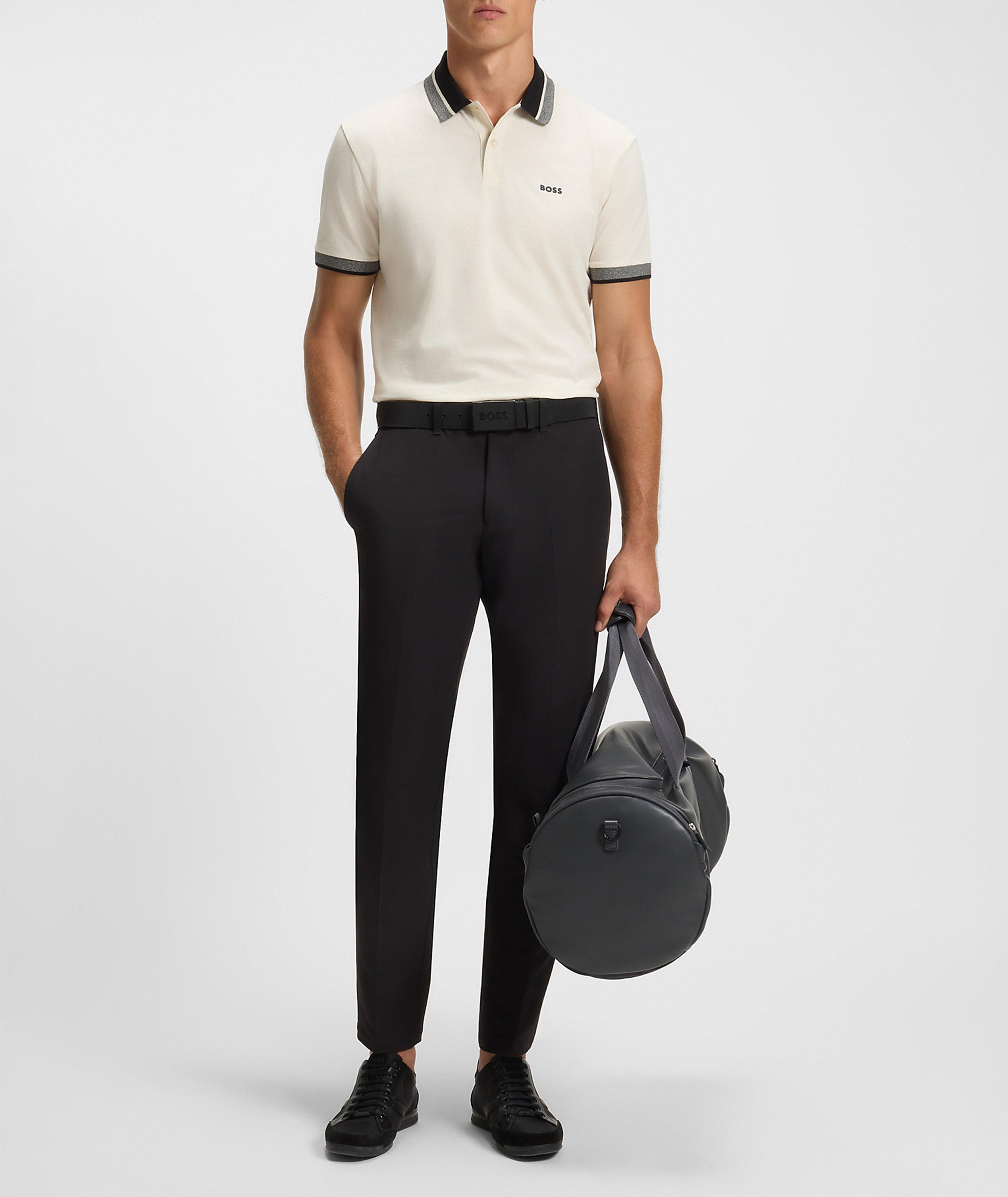 Striped Collar Cotton Piqué Polo  image 4