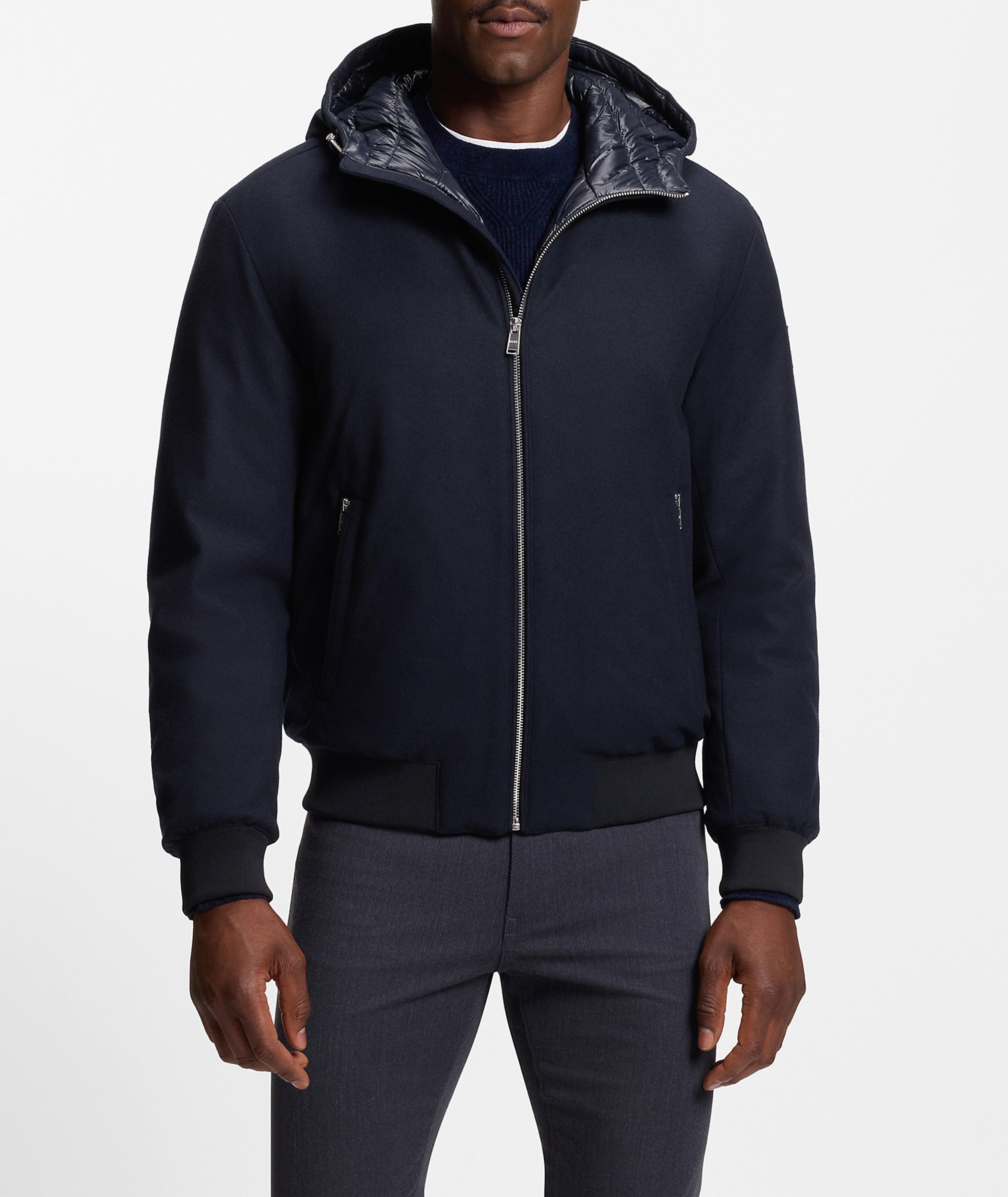 Veste en flanelle de laine mélangée et duvet Drevo  image 1