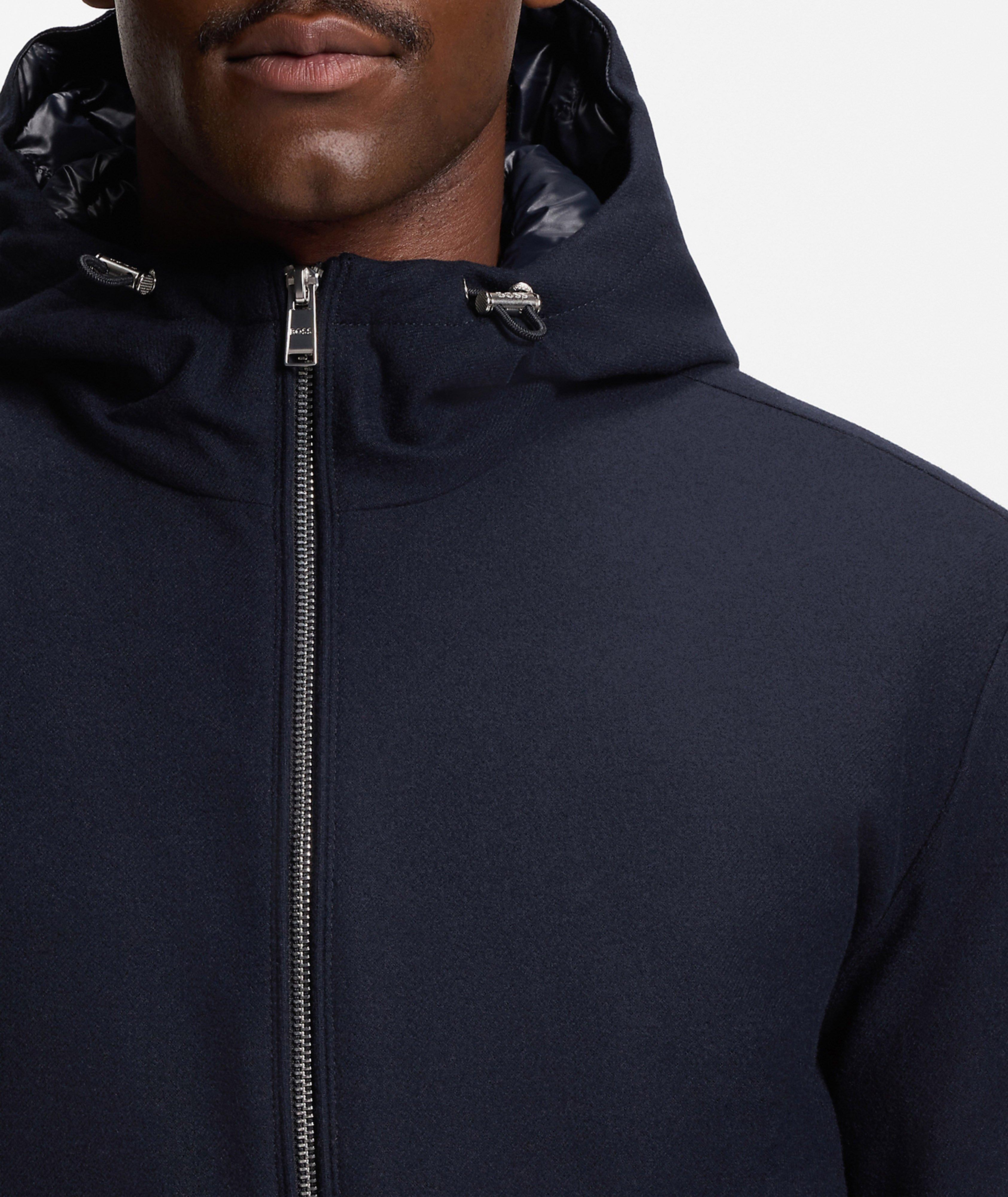 Veste en flanelle de laine mélangée et duvet Drevo  image 3