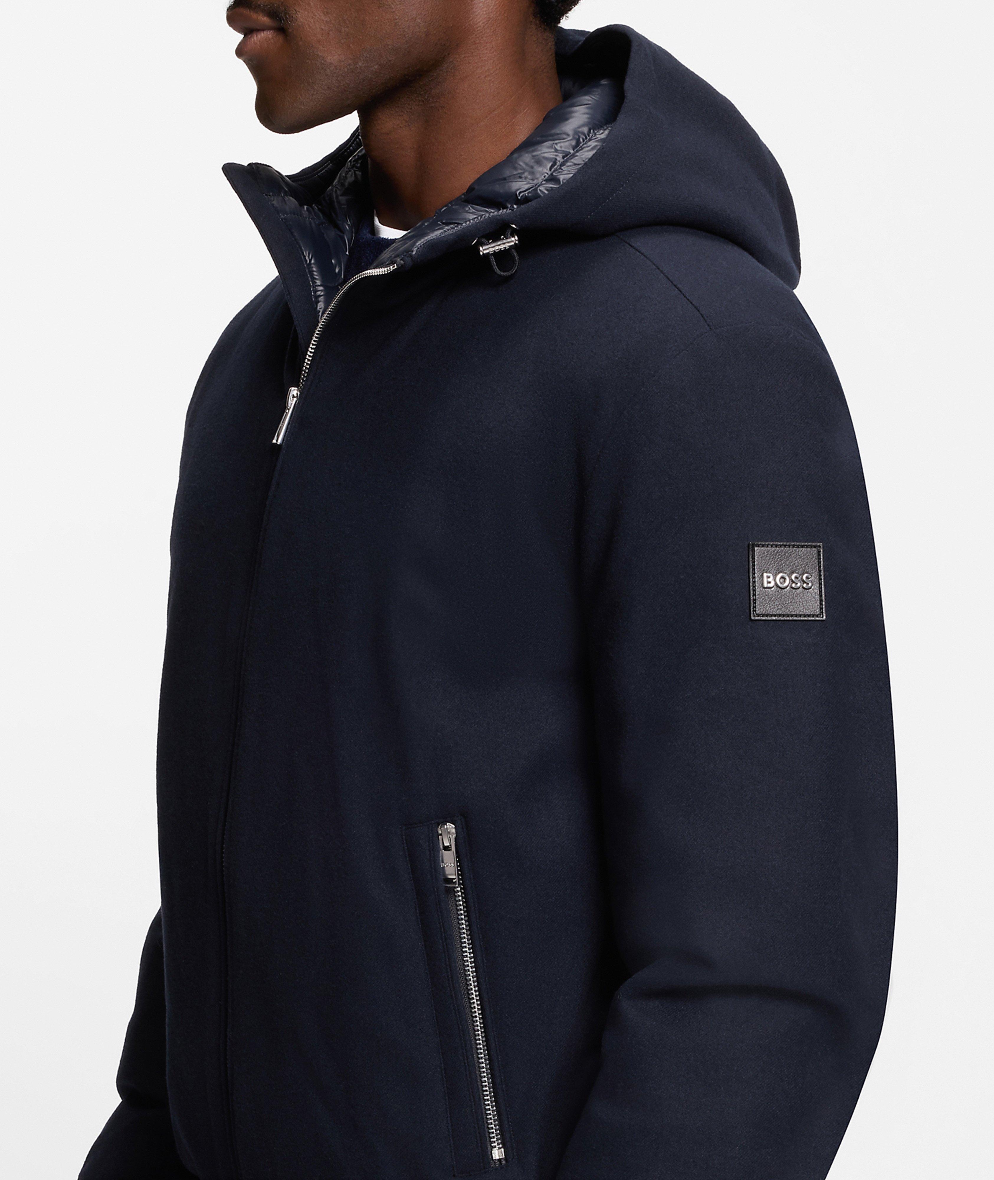 Veste en flanelle de laine mélangée et duvet Drevo  image 4