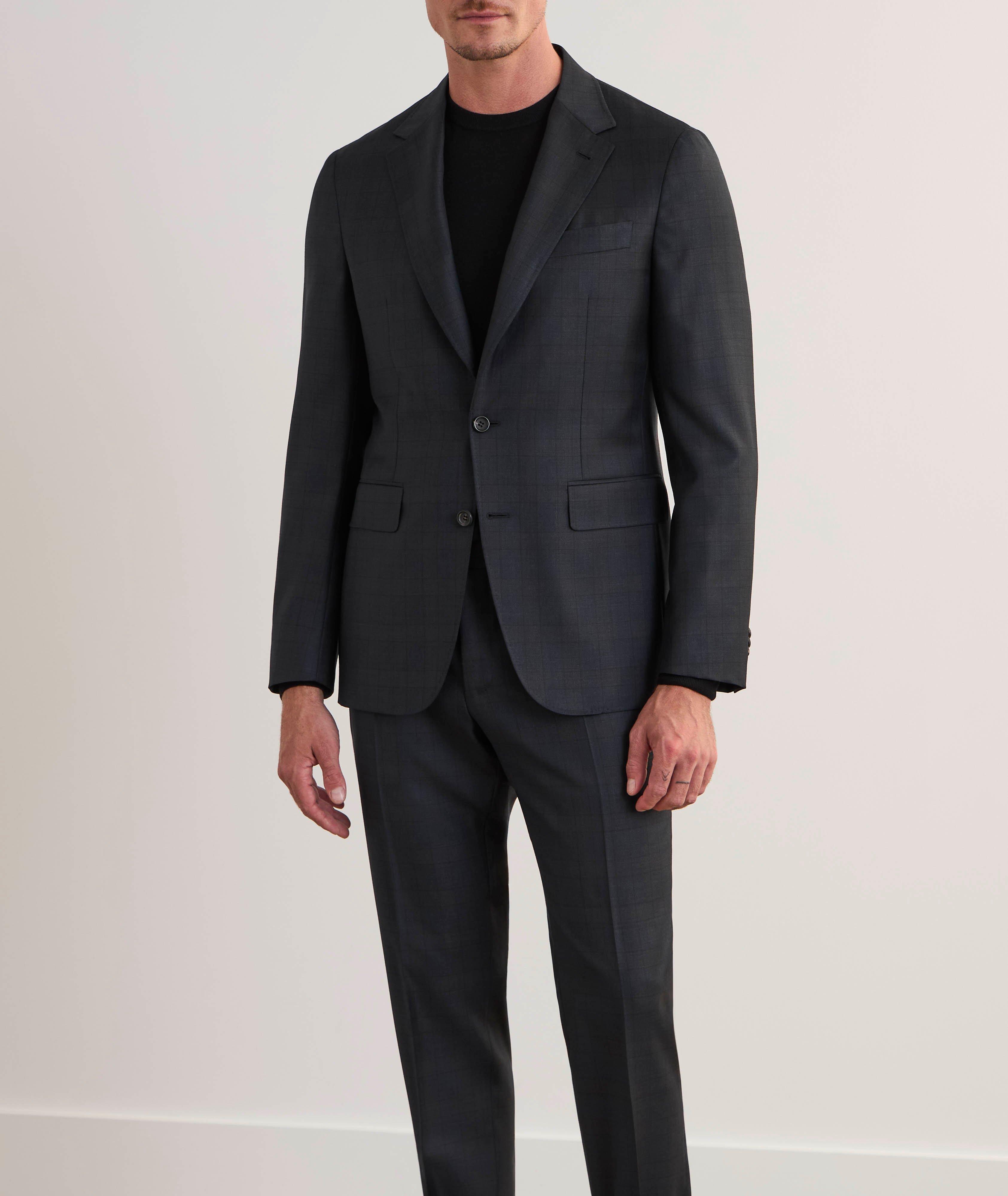 Complet Kei en laine d’aspect denim image 1