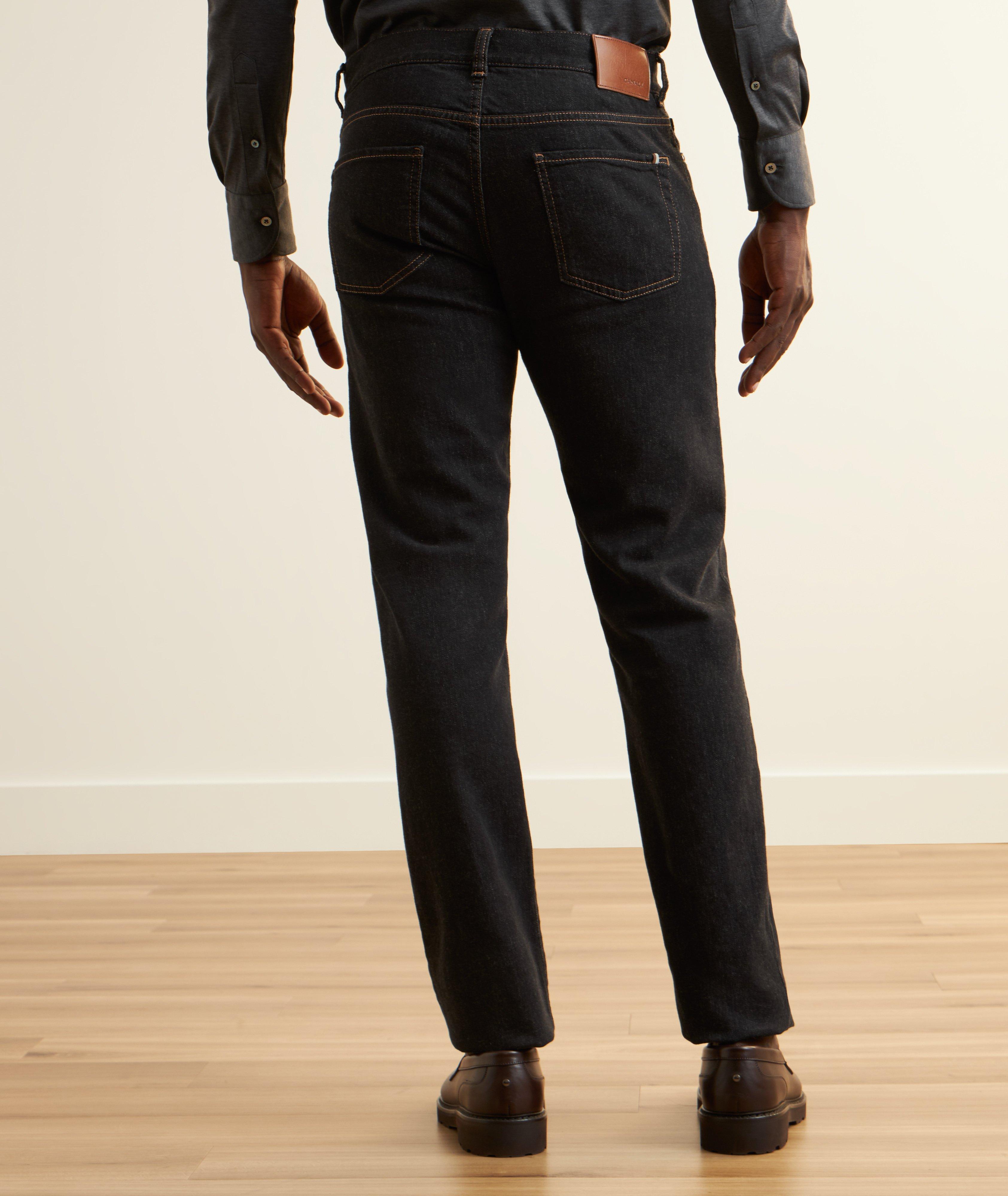 Slim-Fit Contrast Stitch Jeans image 2