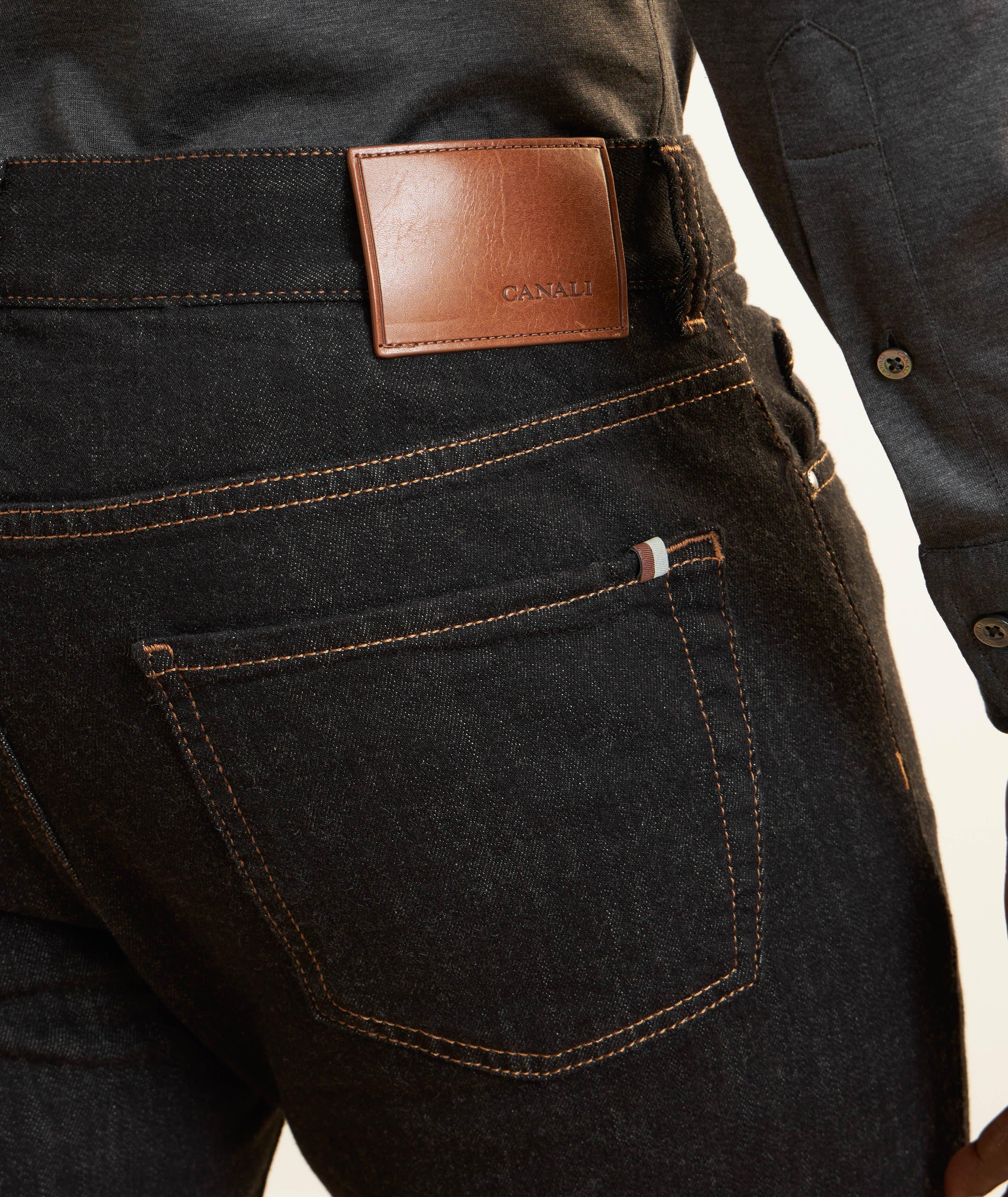 Slim-Fit Contrast Stitch Jeans image 3