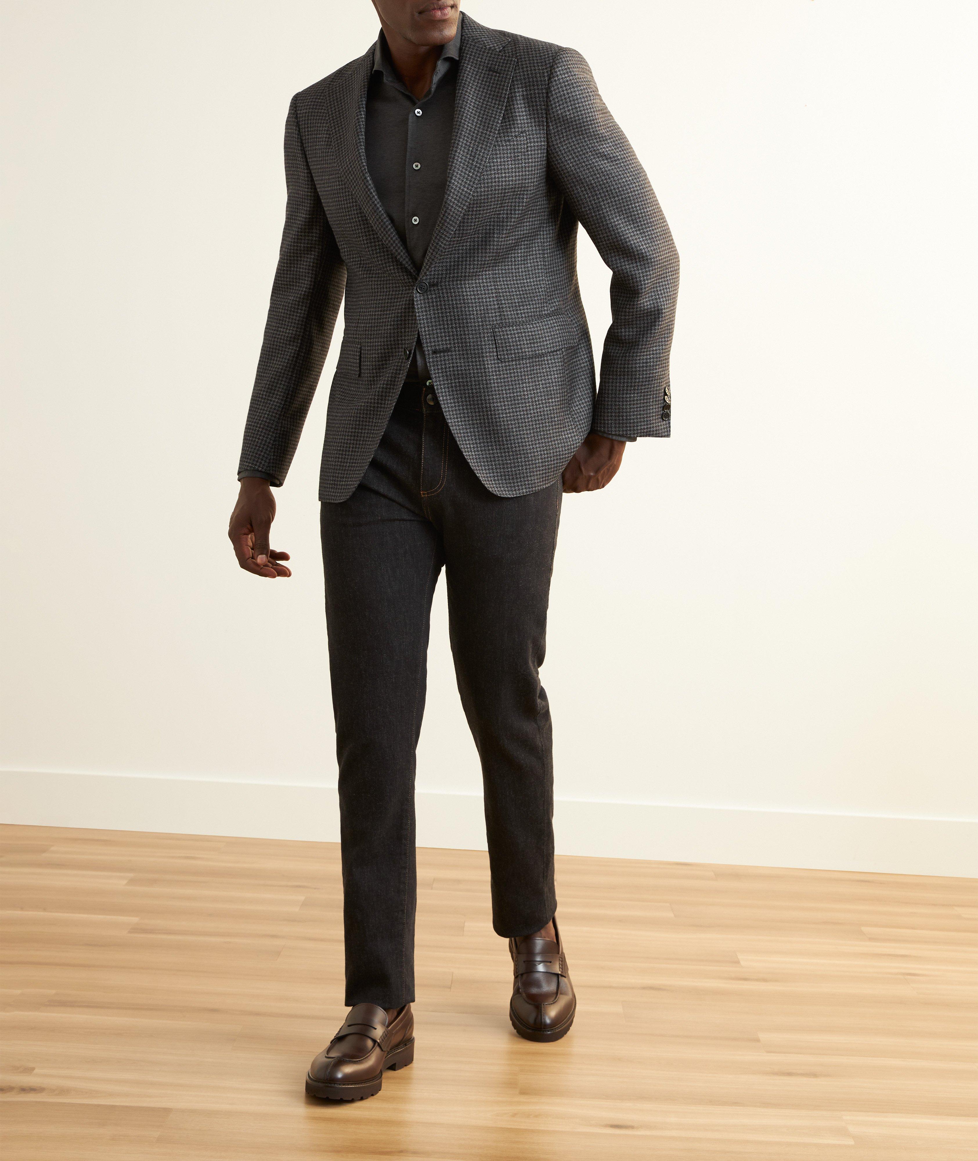 Slim-Fit Contrast Stitch Jeans image 4