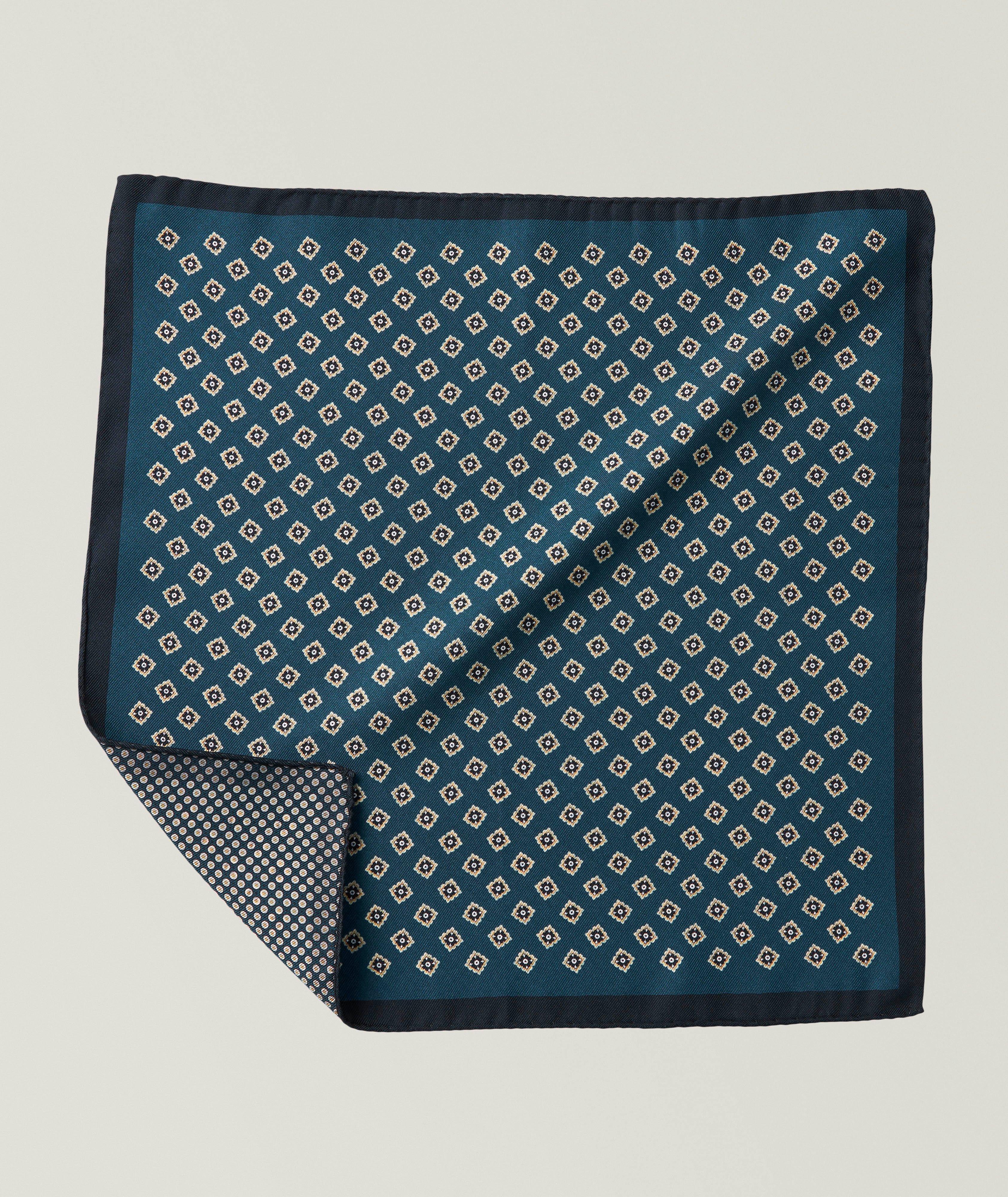 Petro-Medallion Silk Pocket Square image 0