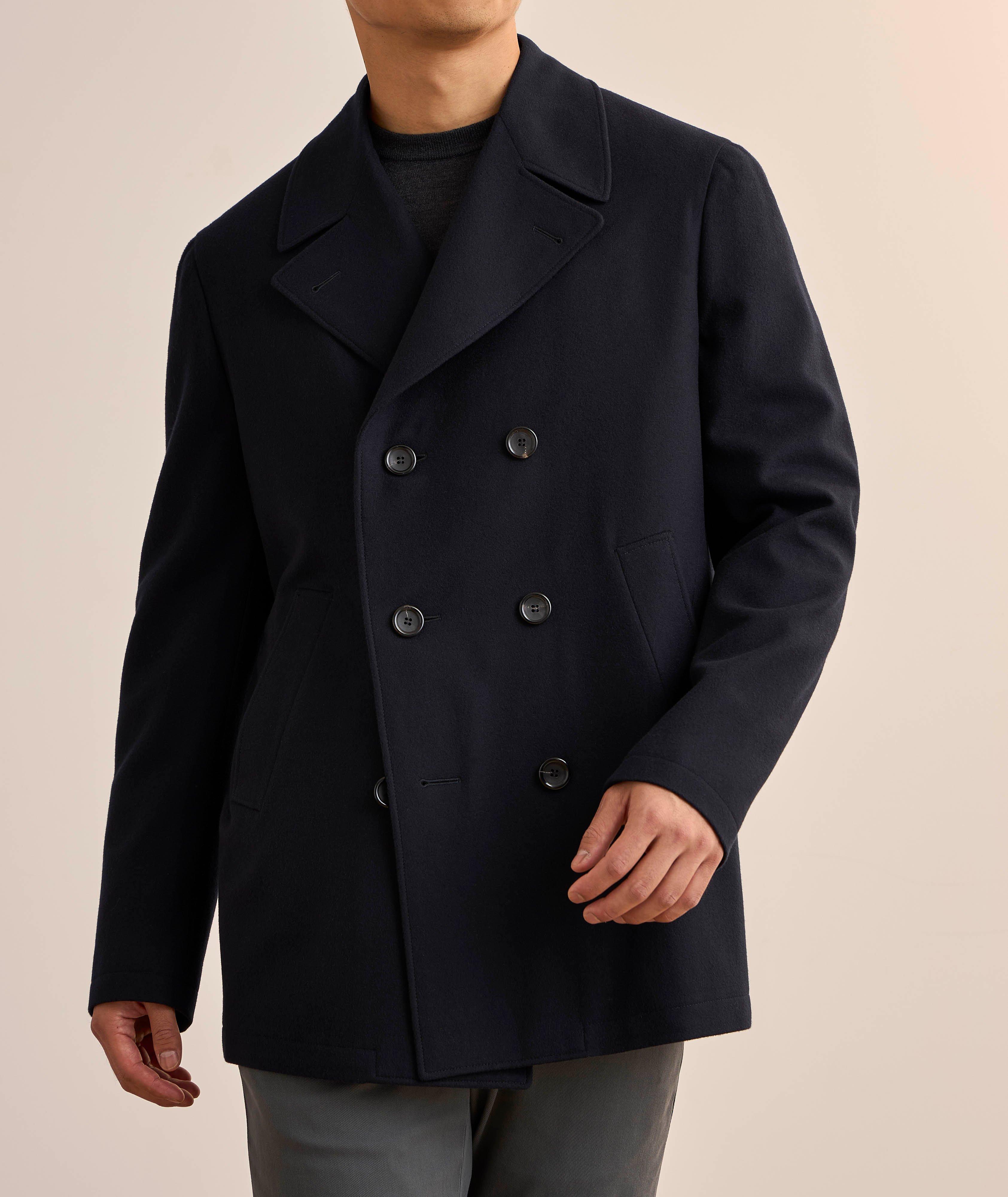 Kei Double-Breasted Wool Peacoat image 1