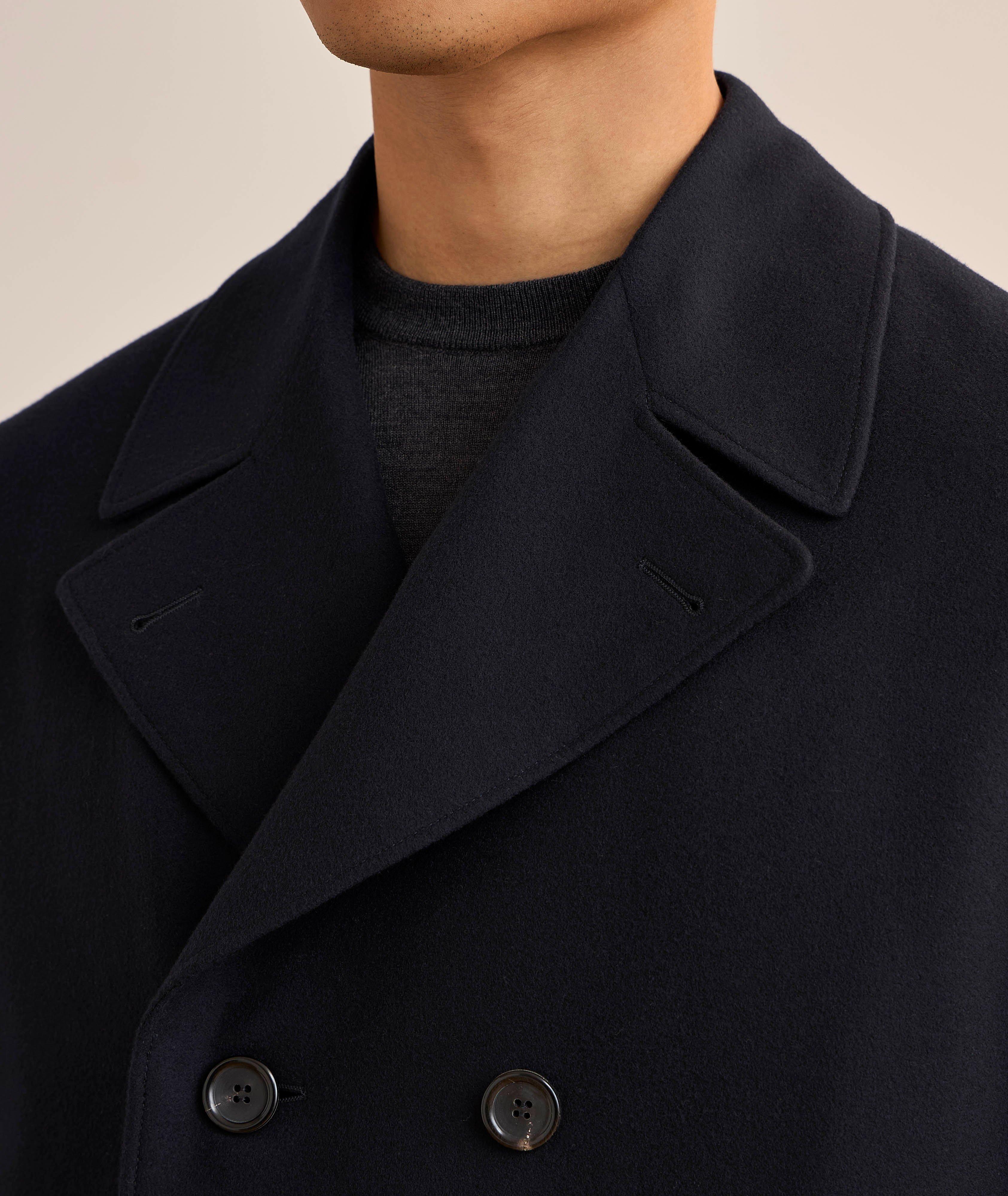 Kei Double-Breasted Wool Peacoat image 3