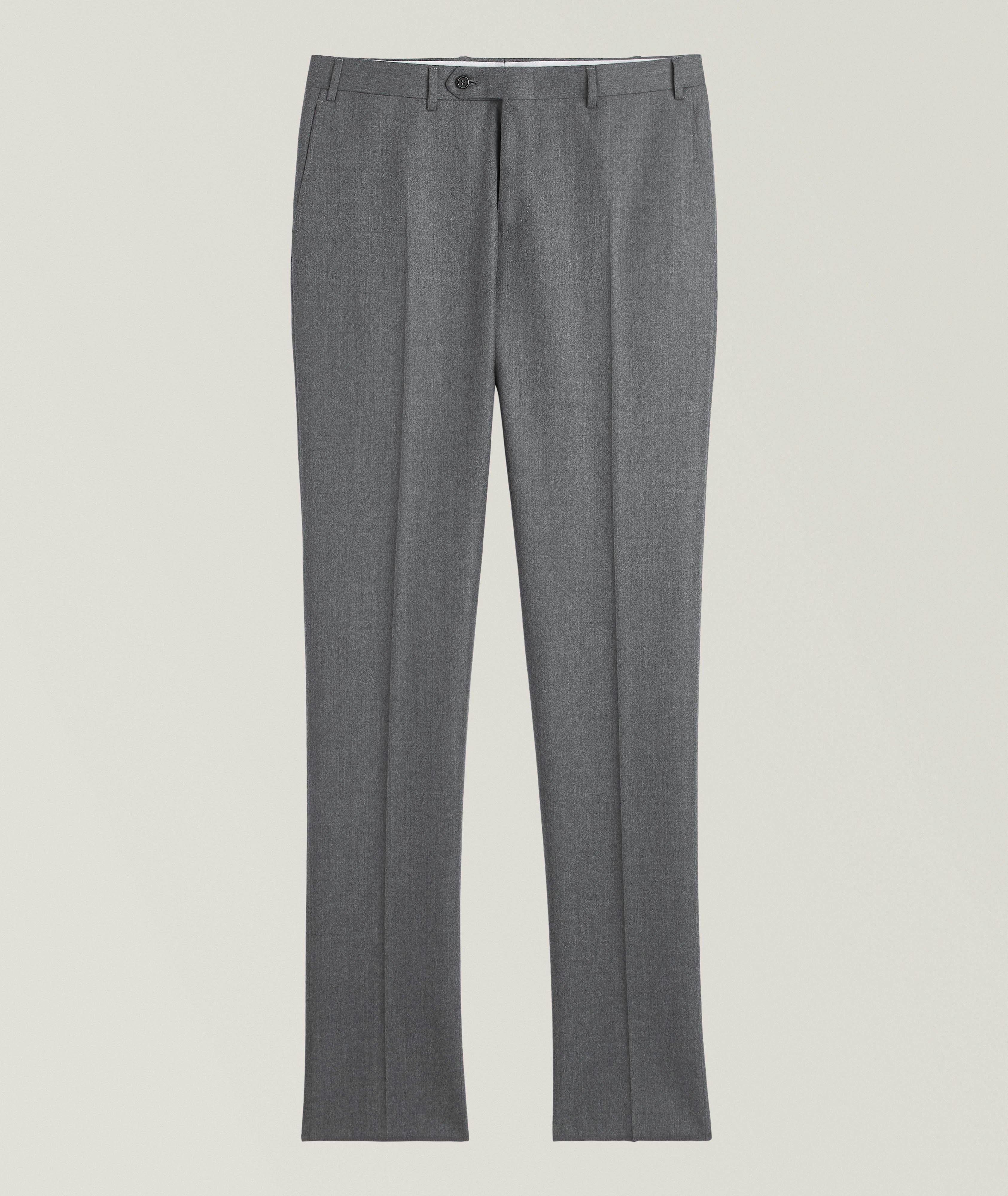 Canali Pantalon habillé Kei en flanelle de laine