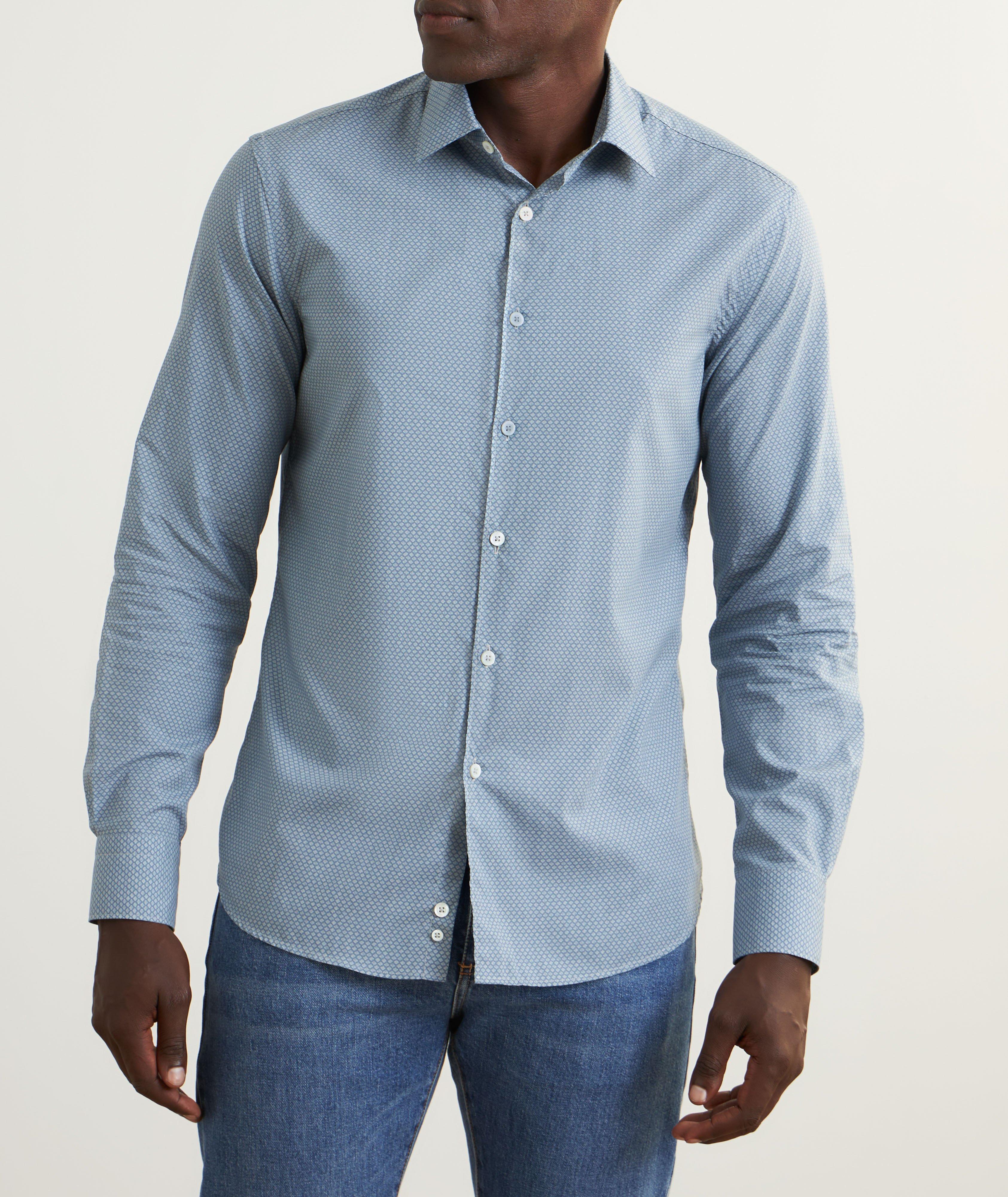 Chemise en coton à petit motif image 1