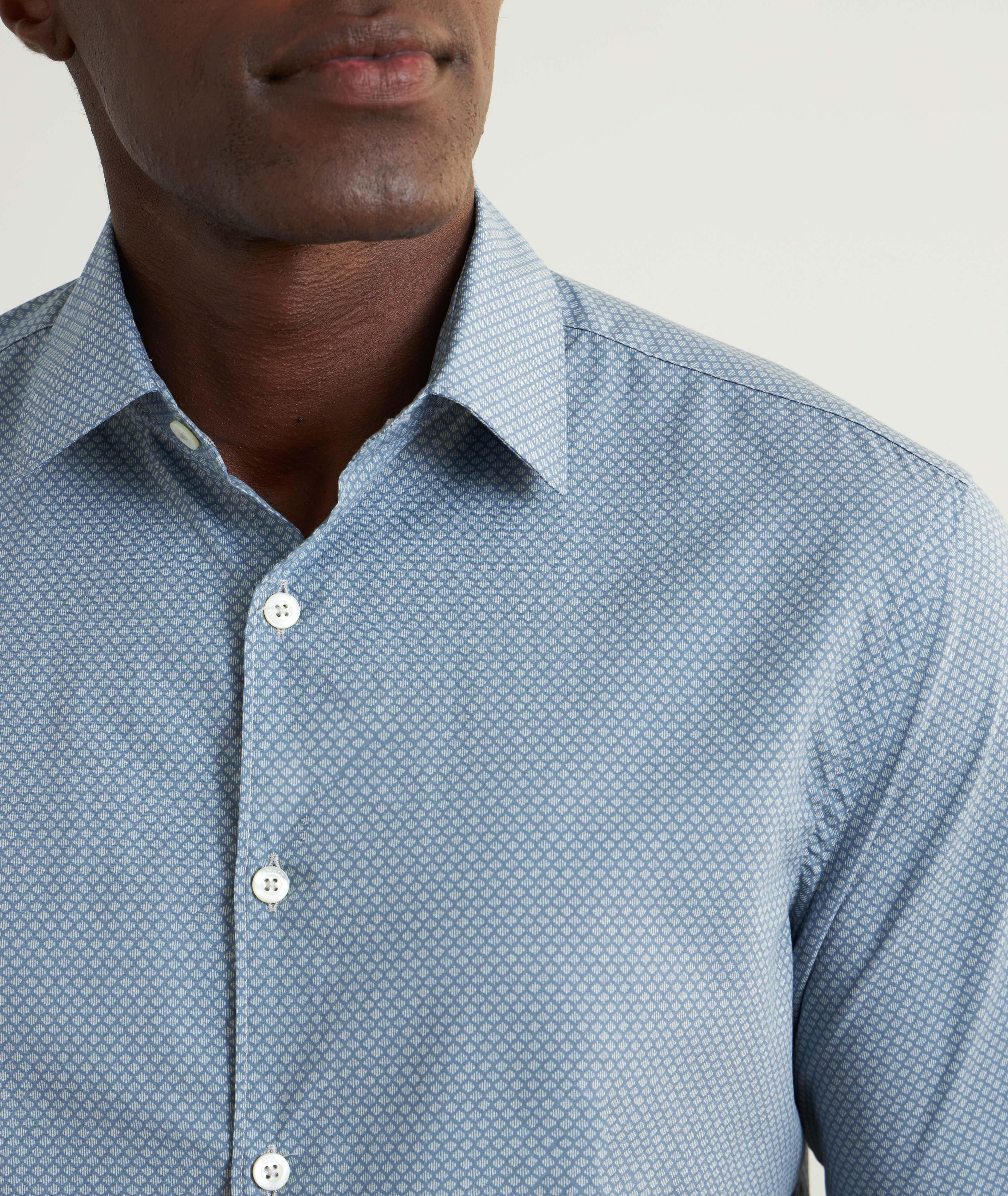 Chemise en coton à petit motif image 3