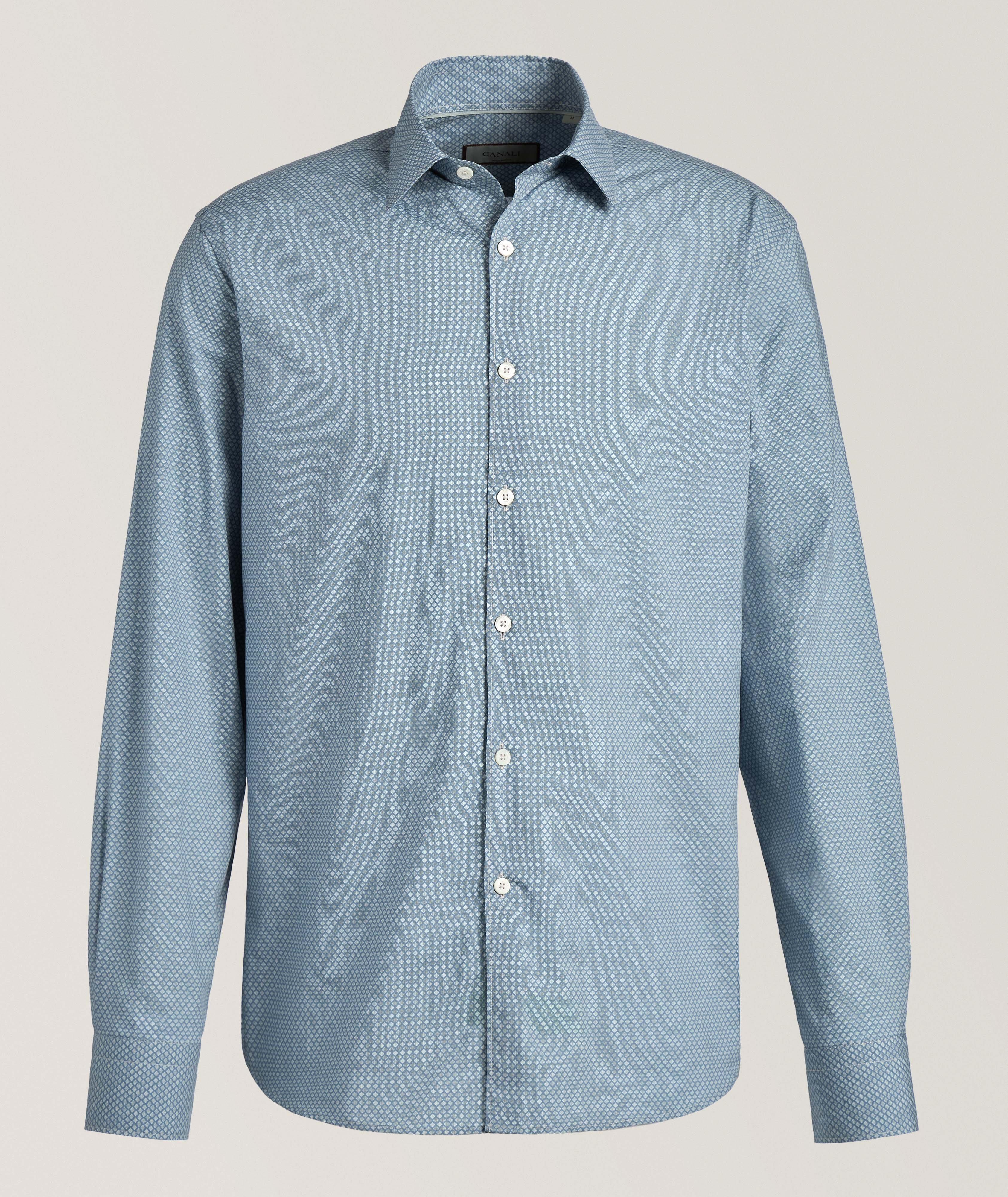 Chemise en coton à petit motif image 0