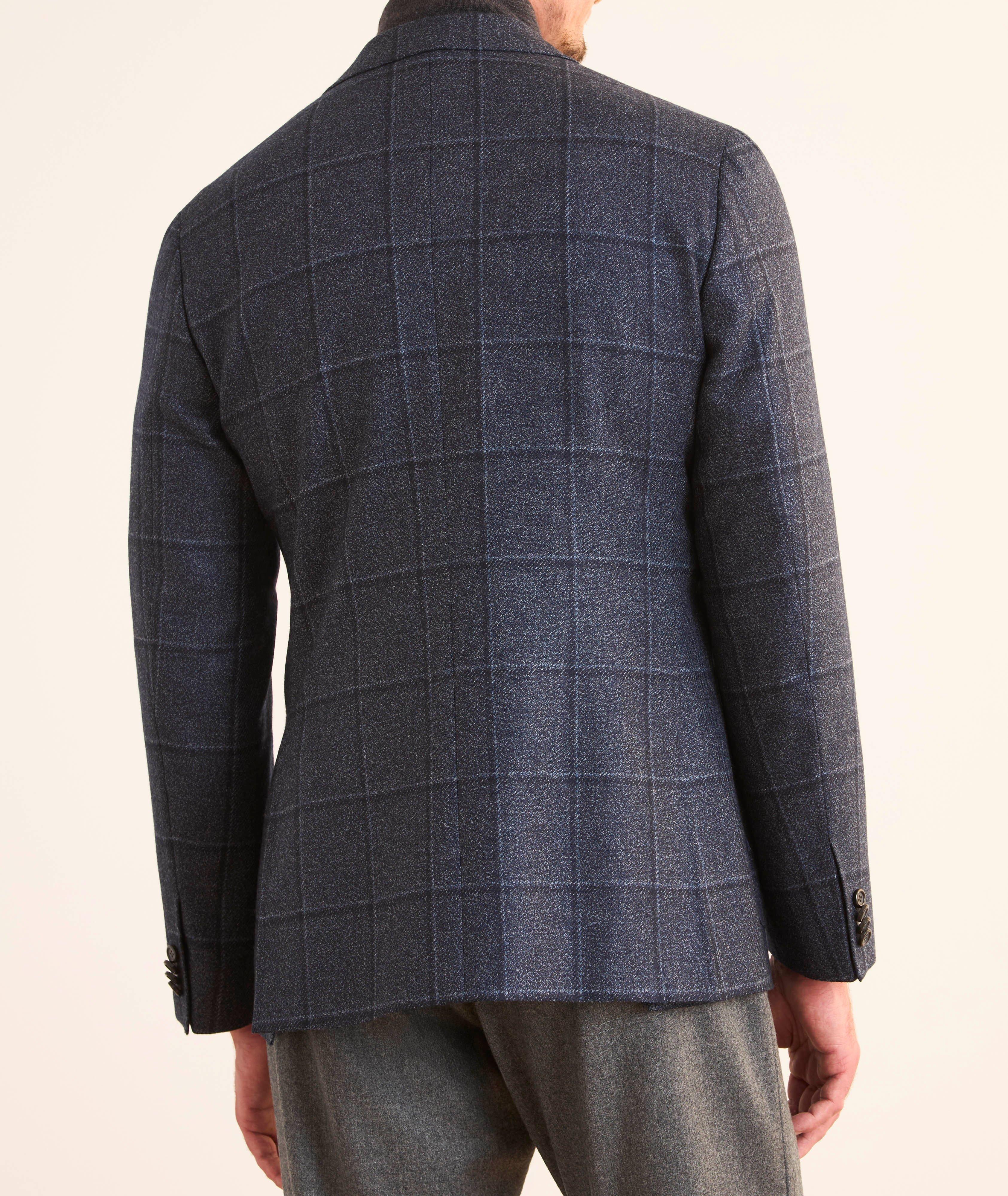 Kei Windowpane Wool-Silk Sport Jacket image 2