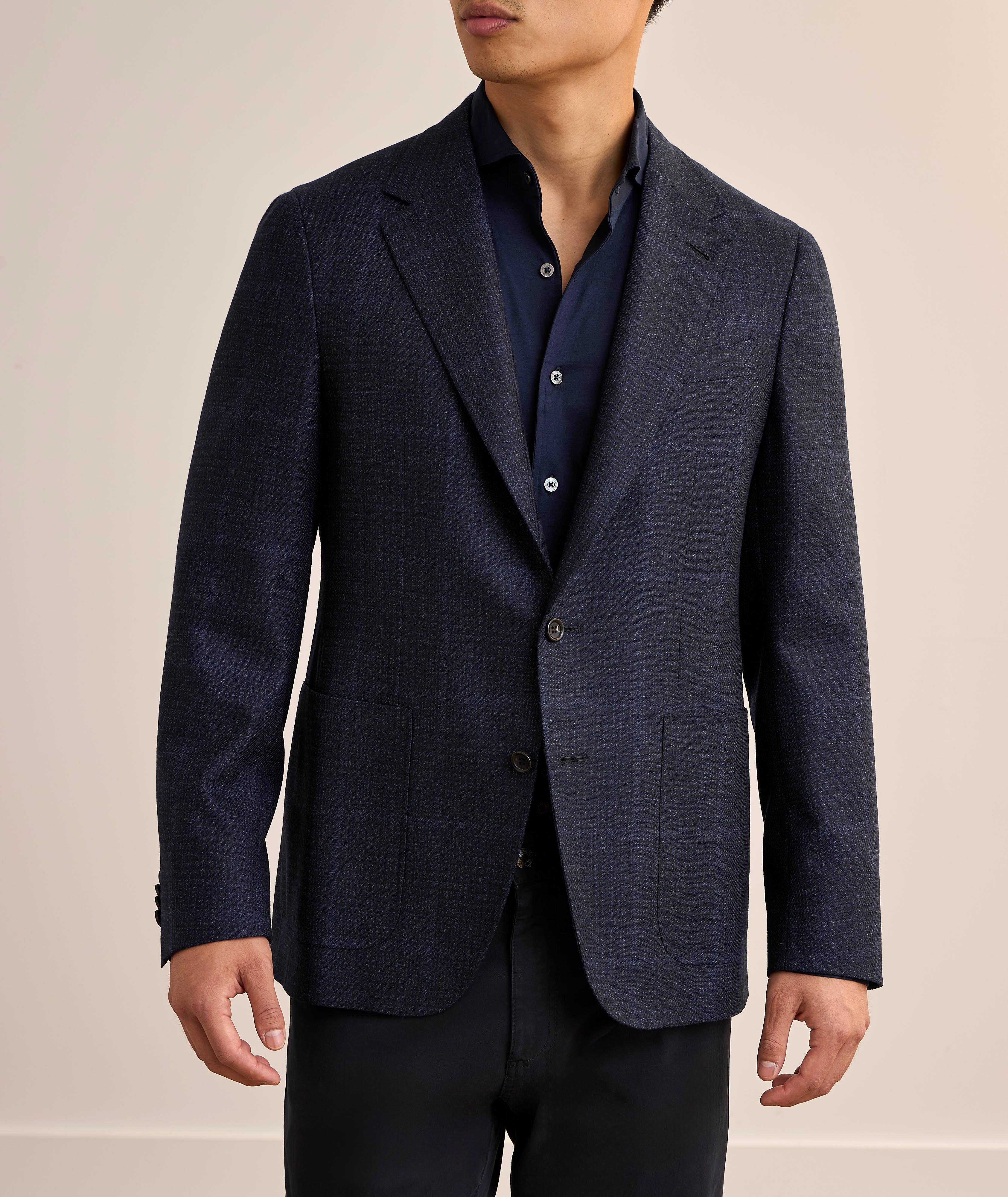 Kei Check Wool-Silk Sport Jacket image 1