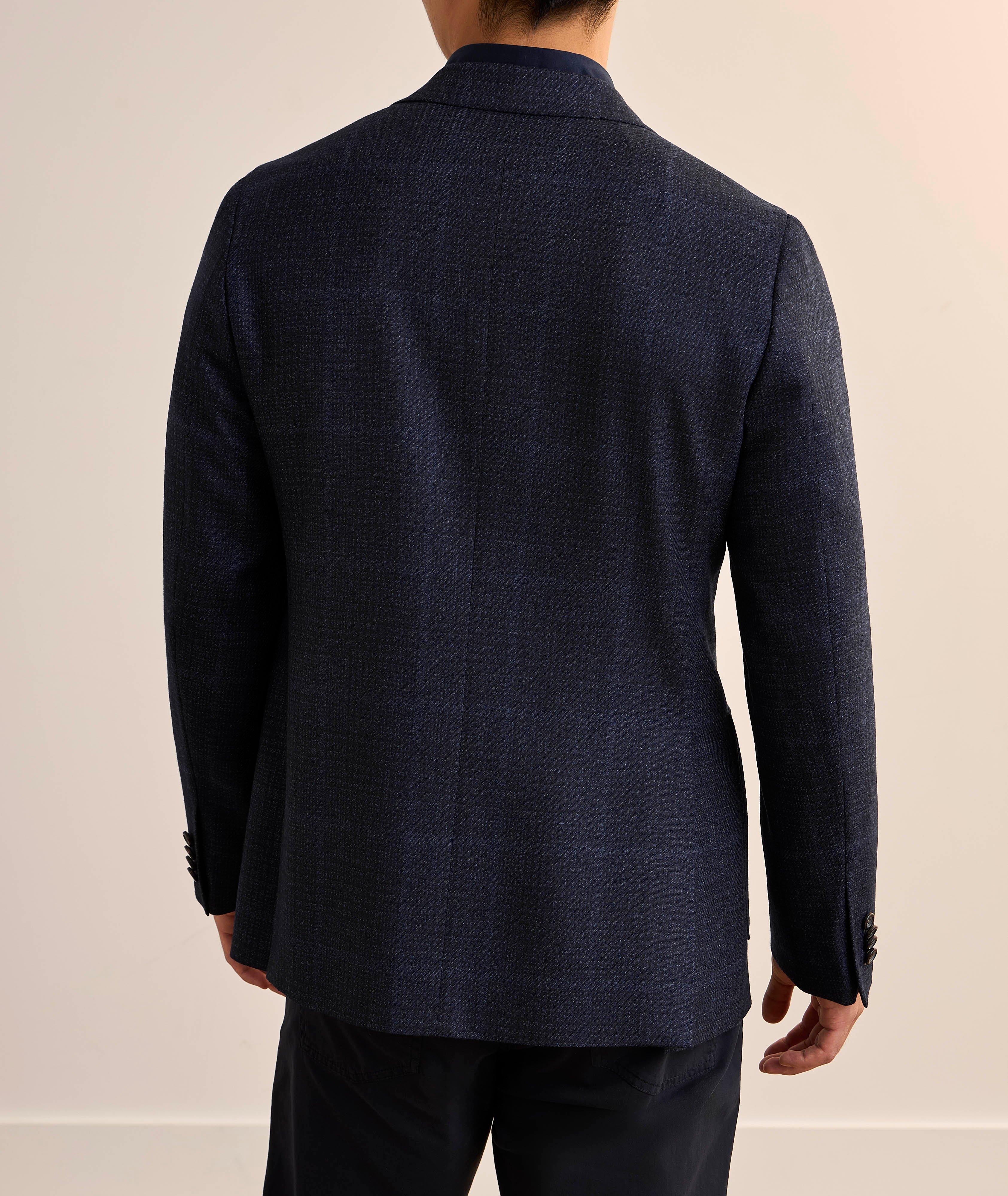 Kei Check Wool-Silk Sport Jacket image 2