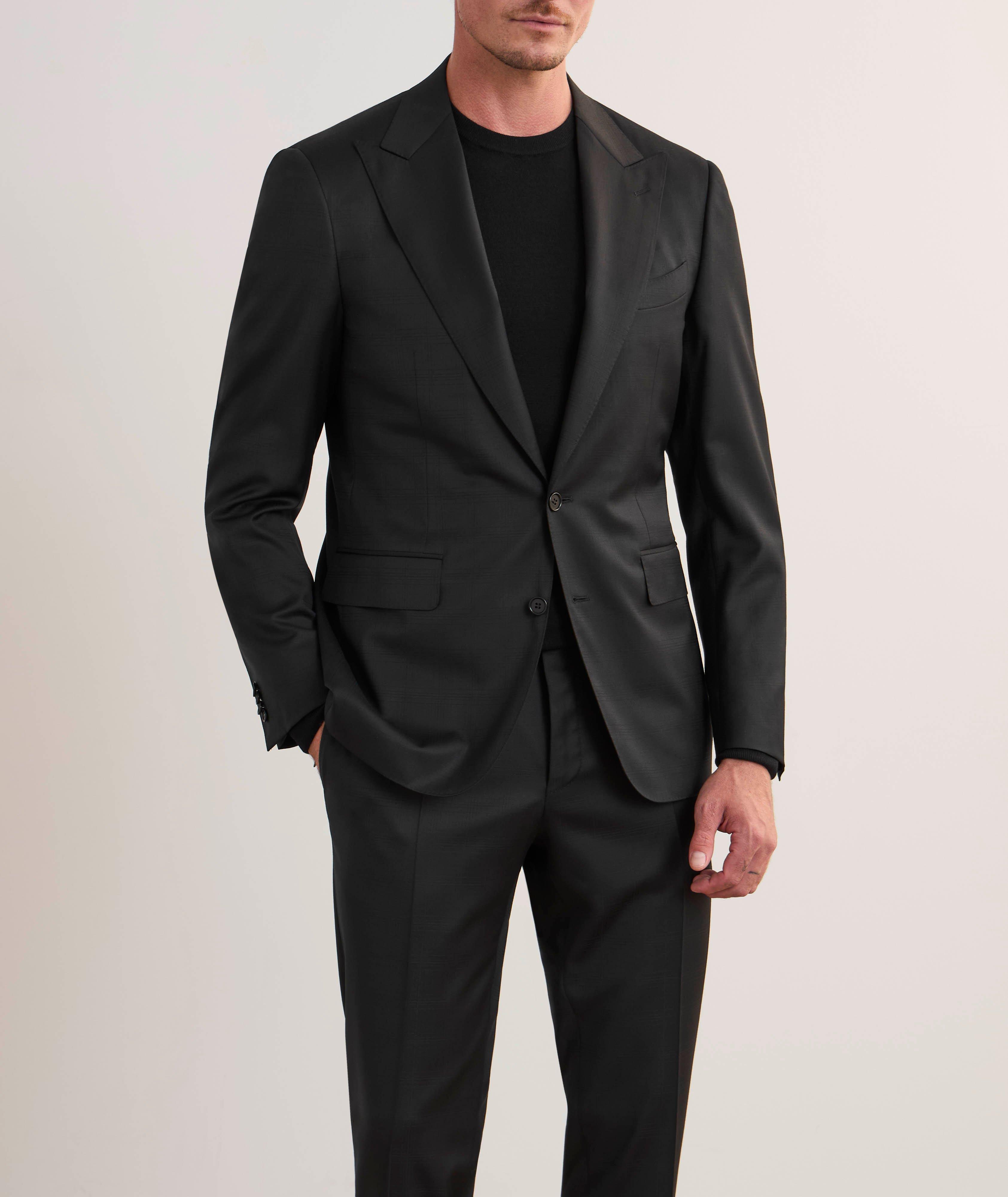 Capri Peak Lapel Stretch-Wool Suit image 1