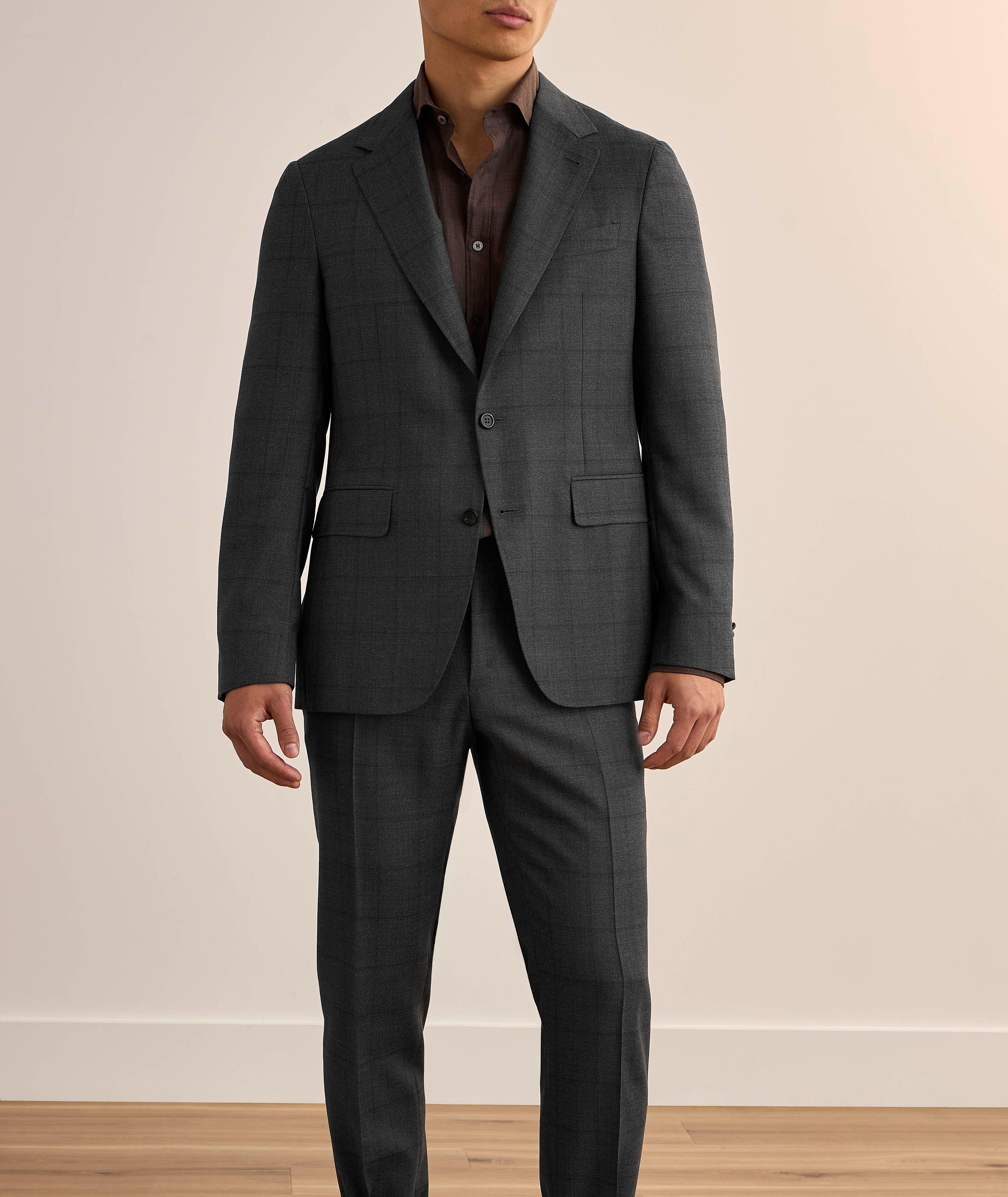 Kei Tonal Windowpane Wool Suit image 1