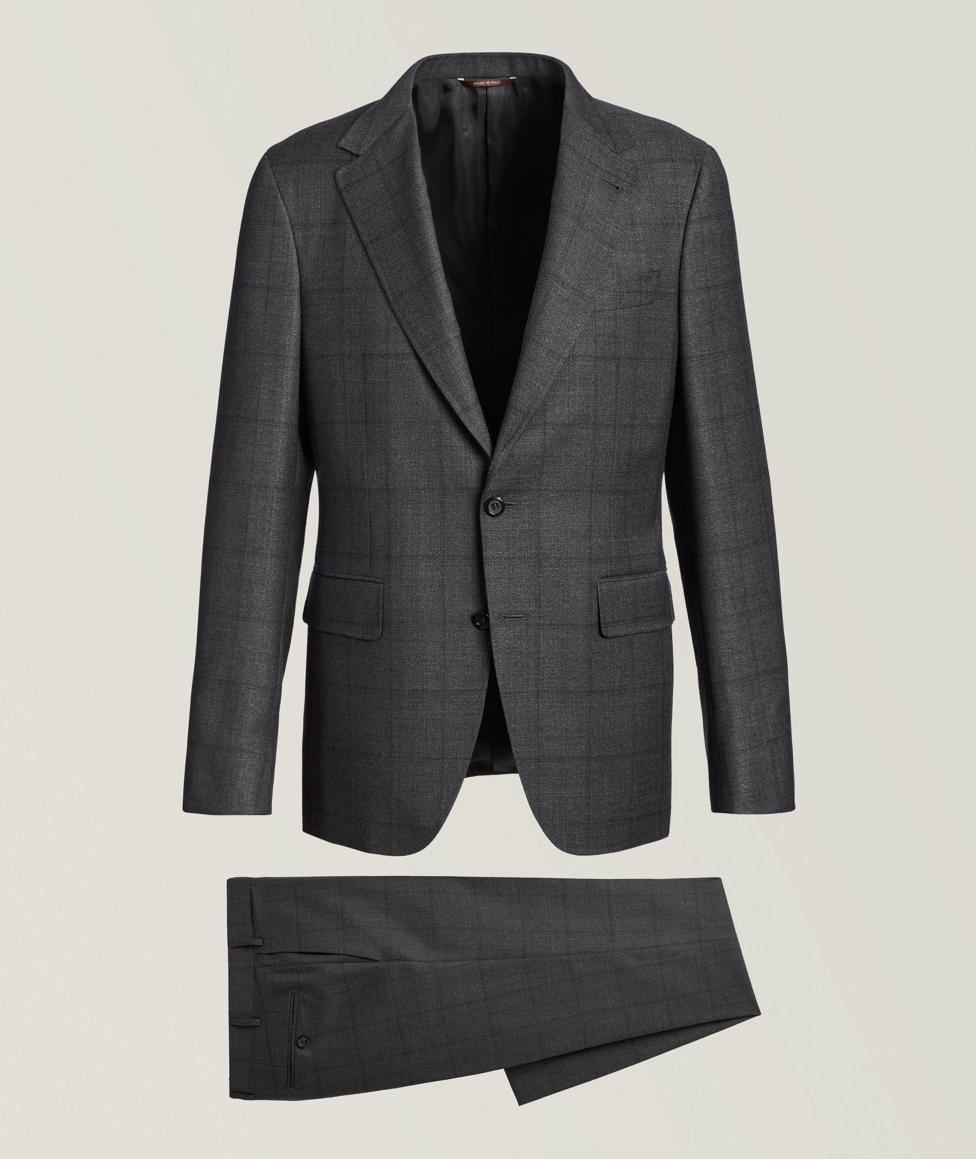 Kei Tonal Windowpane Wool Suit image 0