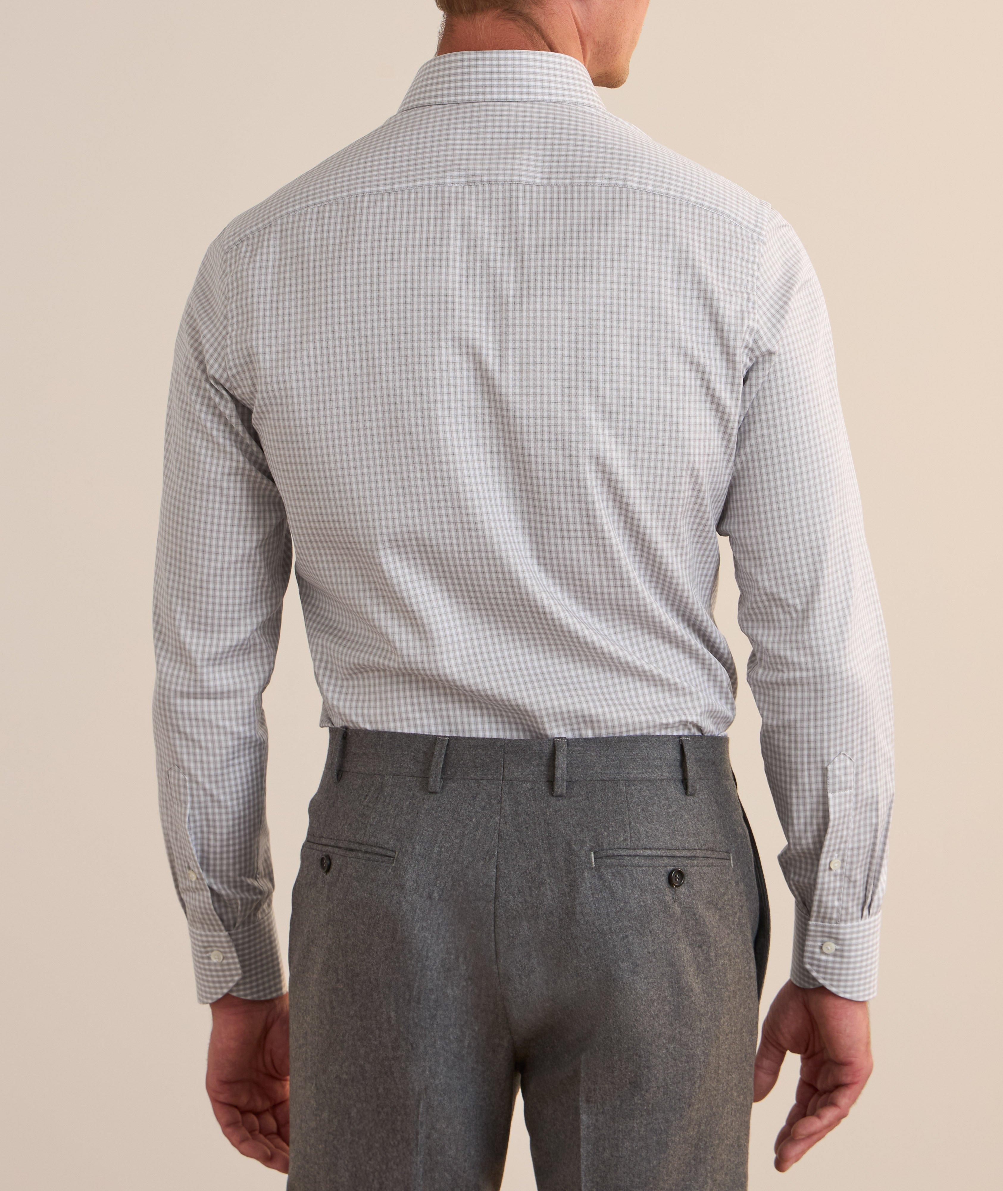 Chemise habillée en coton à motif quadrillé image 2