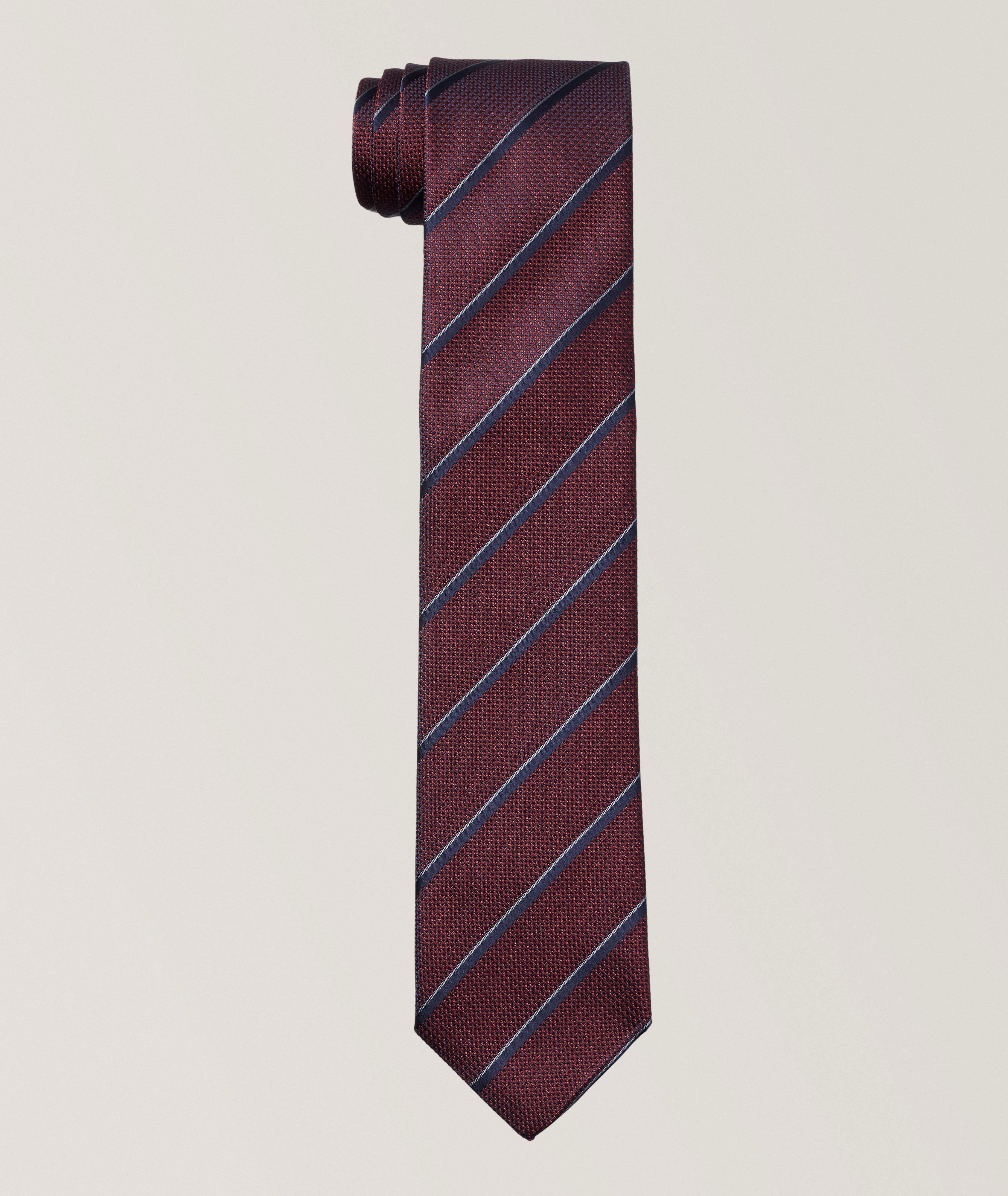 Striped Silk Tie image 0