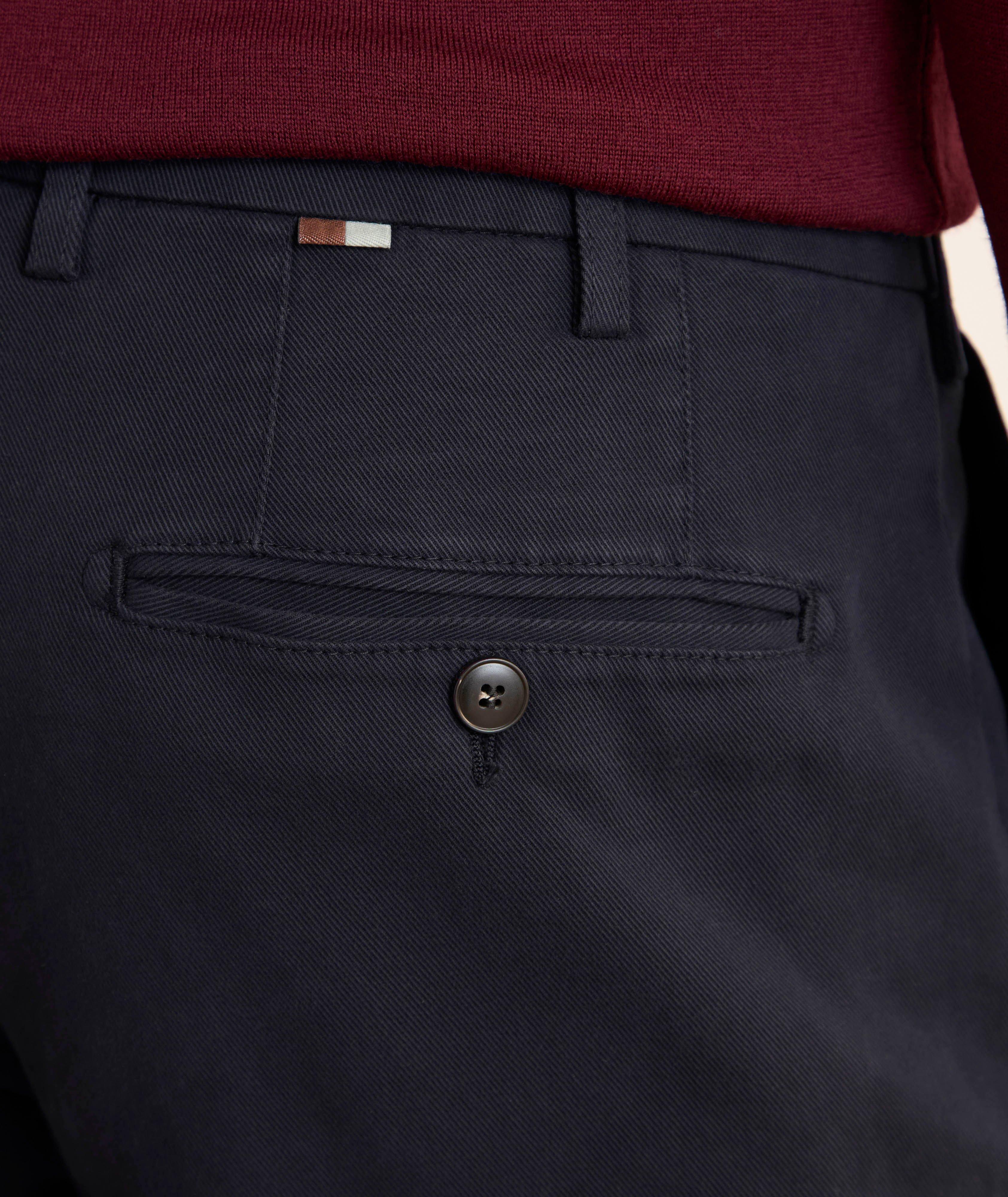 Regular-Fit Stretch-Cotton Twill Pants image 4