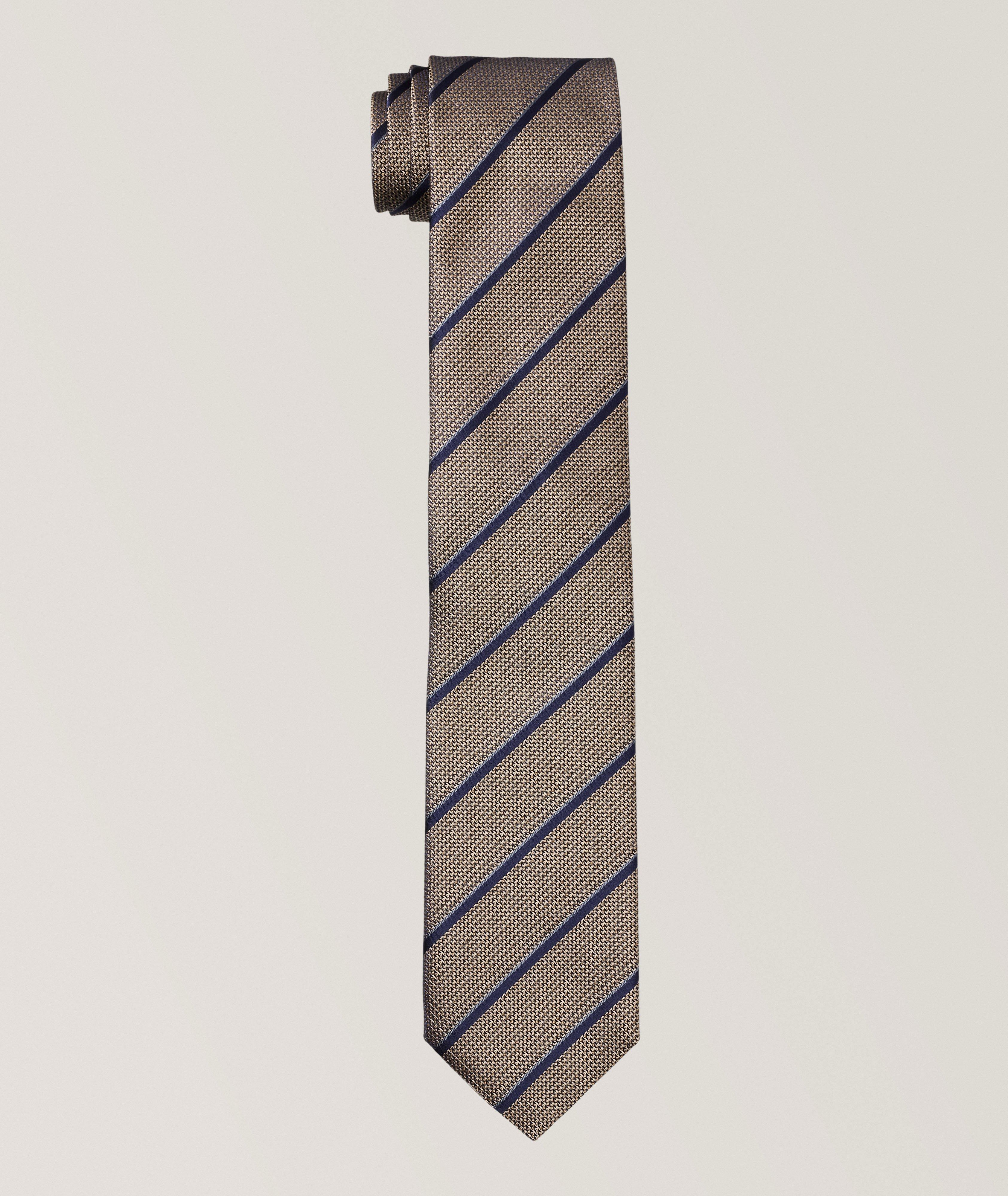 Striped Silk Tie  image 0