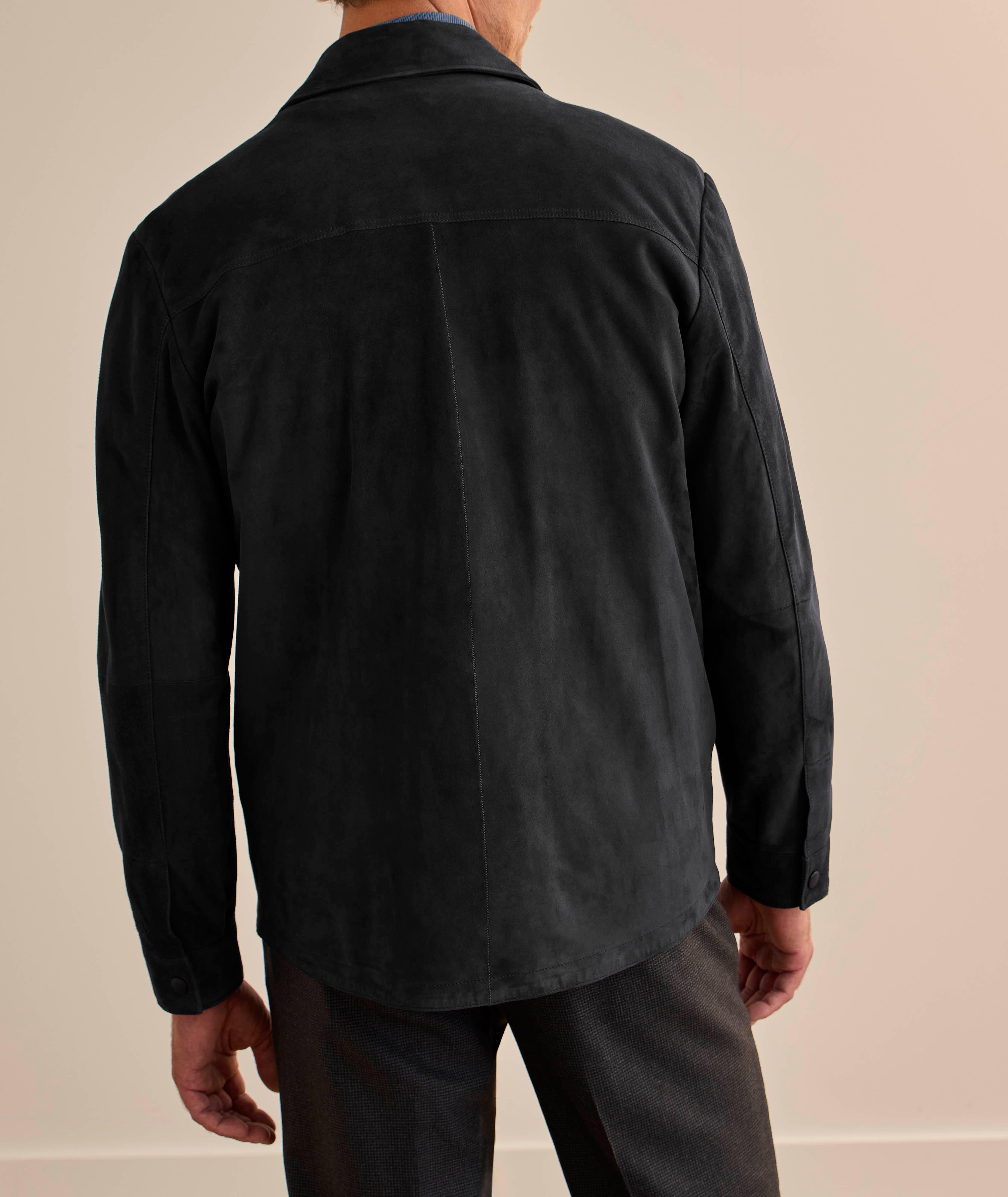 Suede Removable Vest Overshirt  image 2