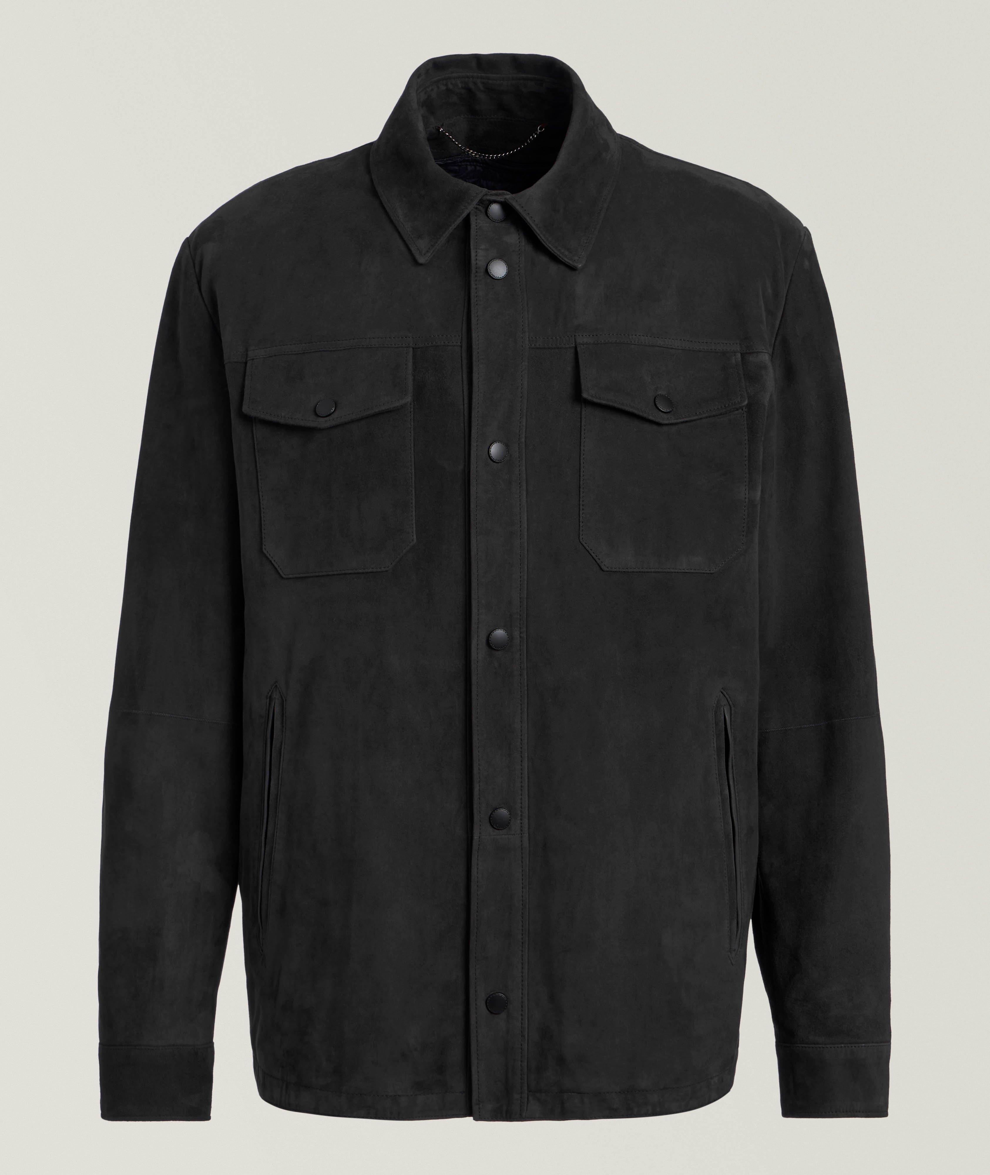 Suede Removable Vest Overshirt  image 0