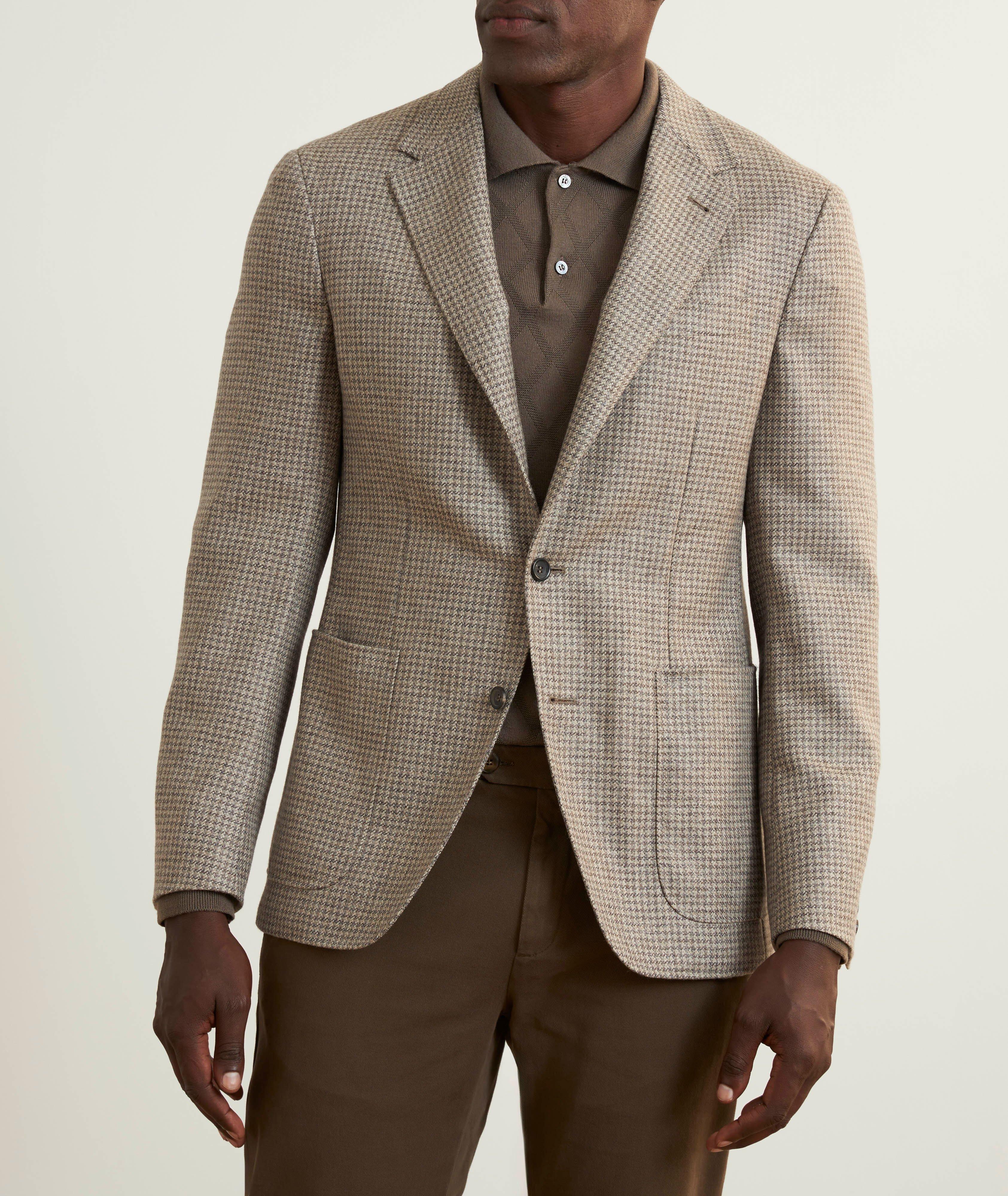 Kei Houndstooth Unlined Wool Sport Jacket image 1
