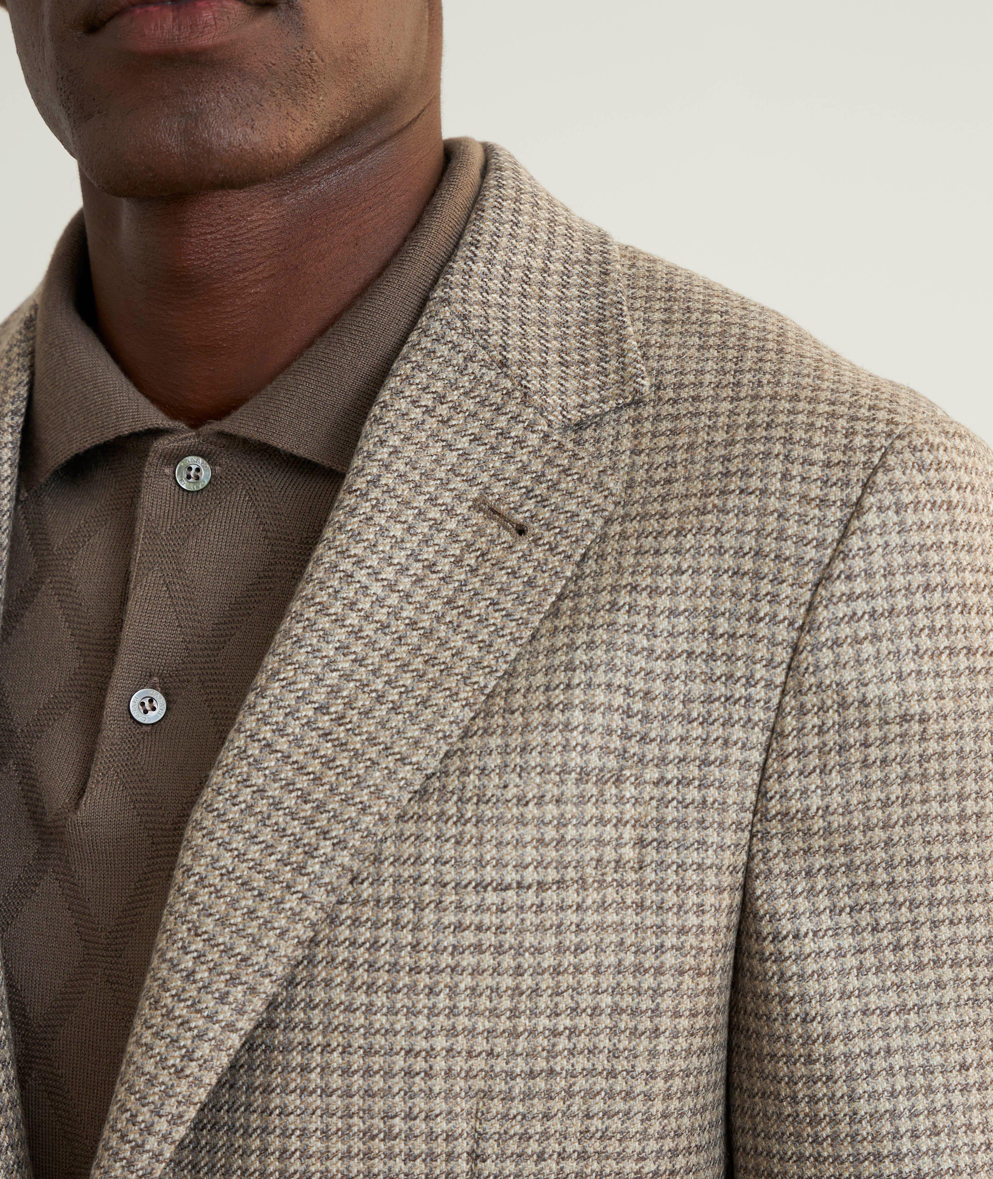 Kei Houndstooth Unlined Wool Sport Jacket image 3