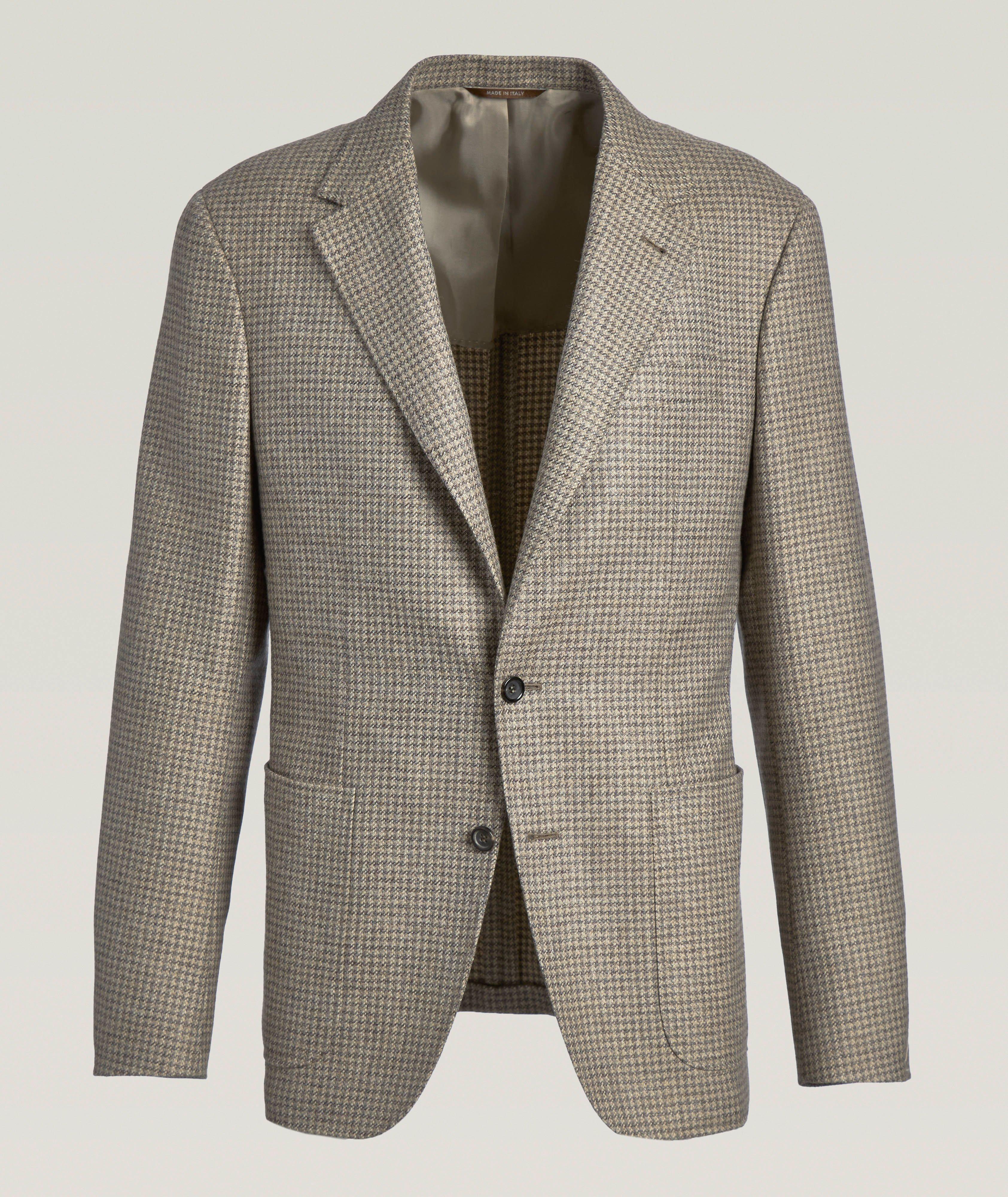 Kei Houndstooth Unlined Wool Sport Jacket image 0