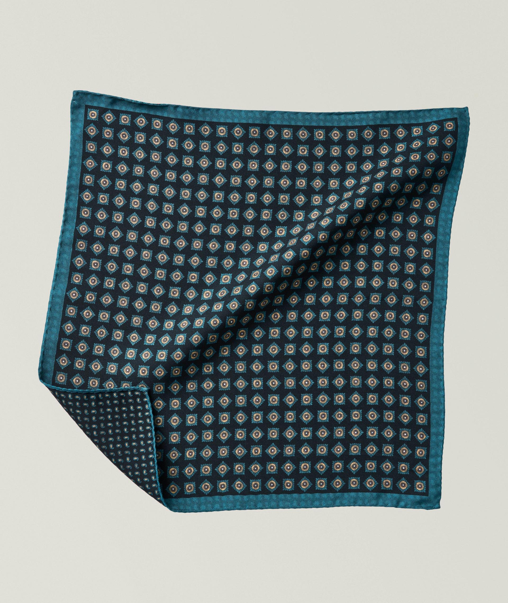 Petro-Medallion Silk Pocket Square image 0