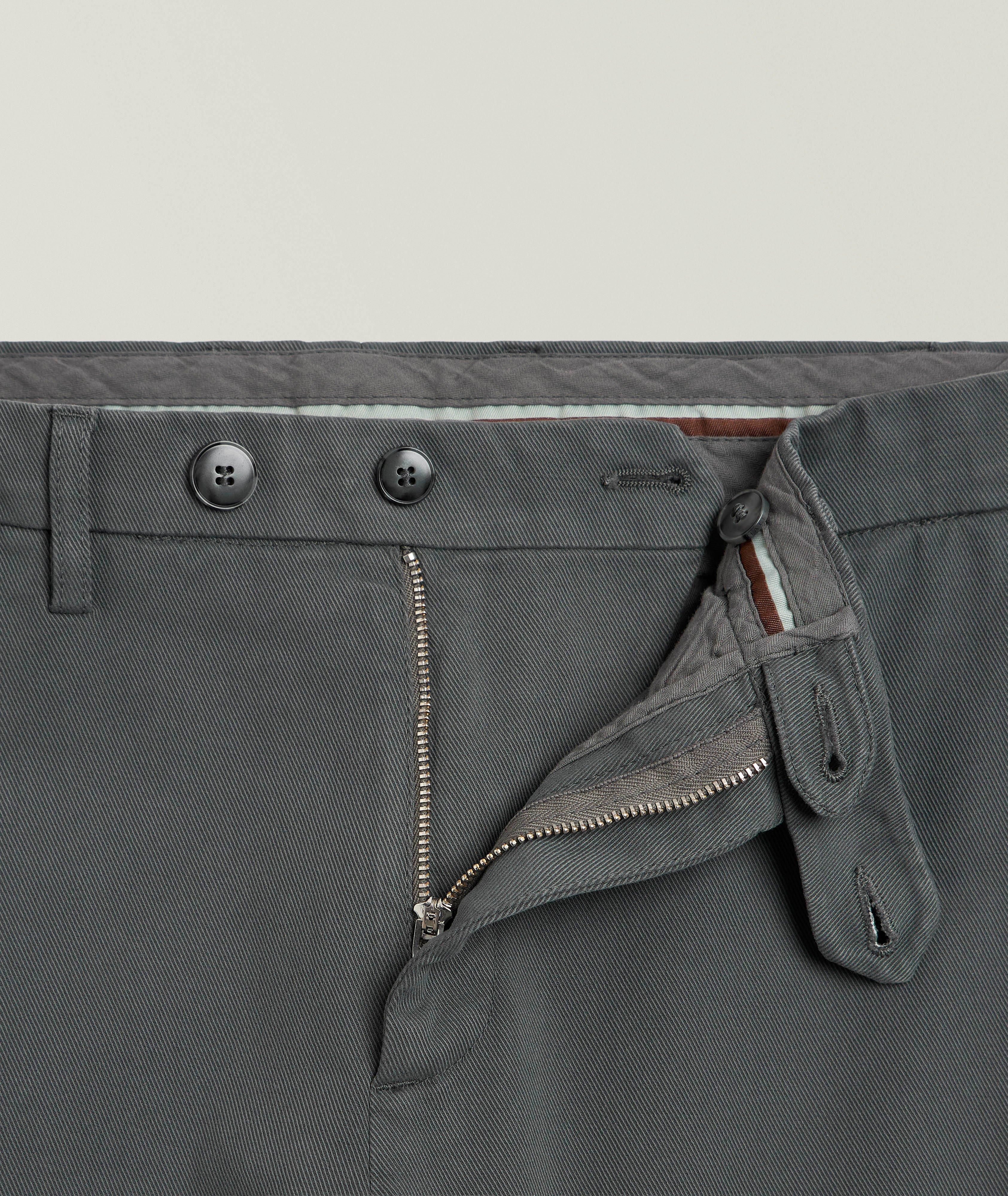 Regular-Fit Stretch-Cotton Twill Pants image 5