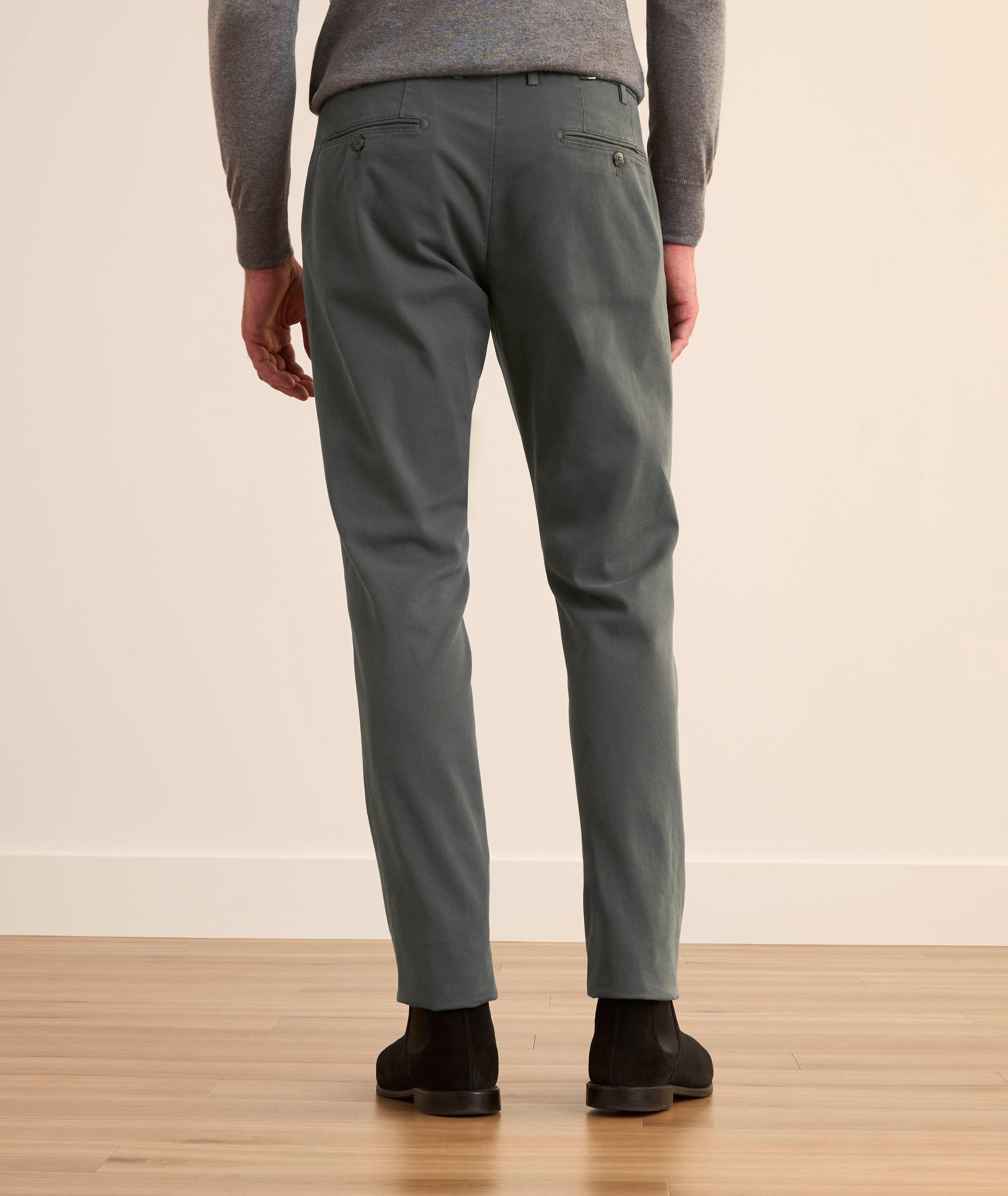 Regular-Fit Stretch-Cotton Twill Pants image 2