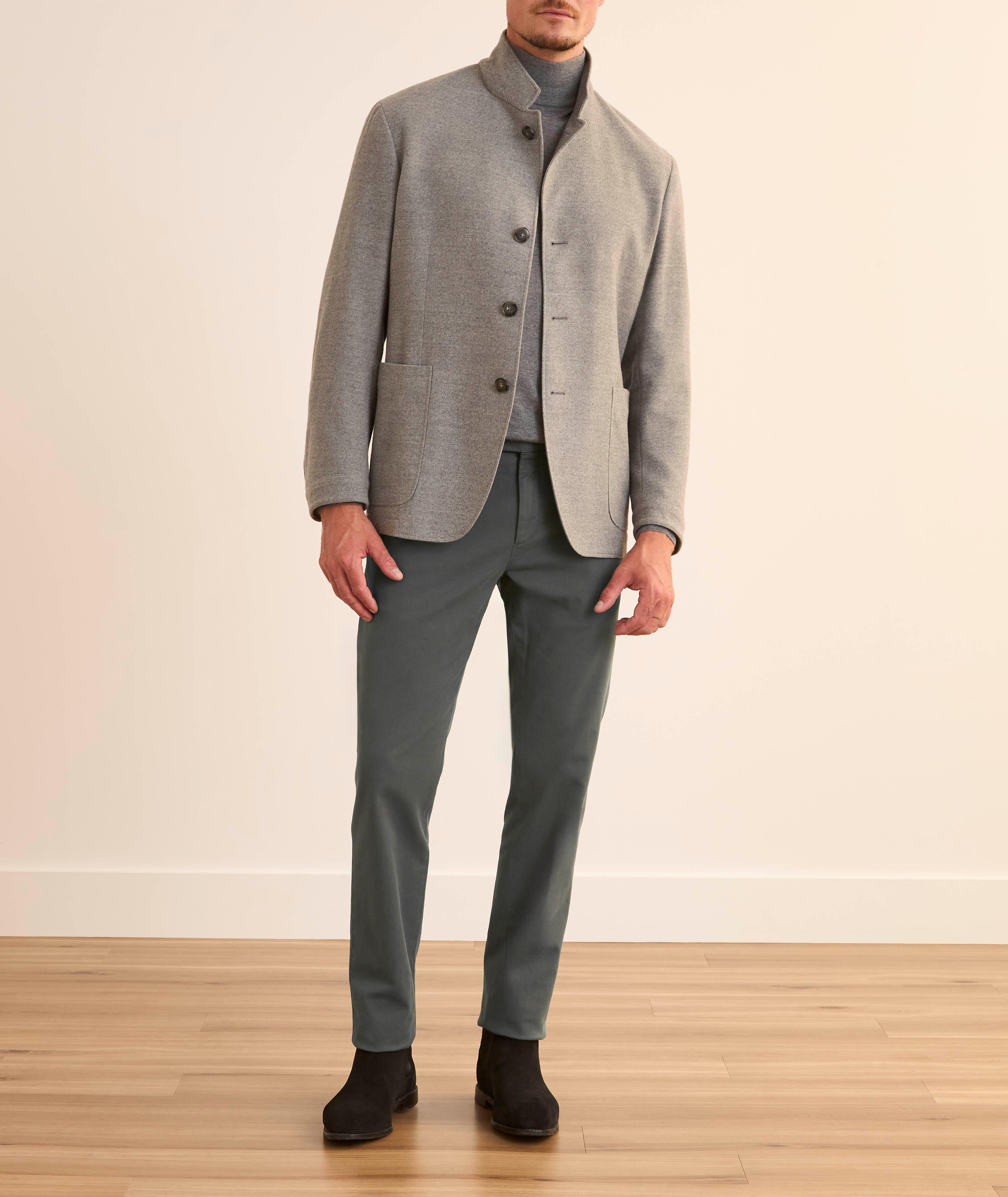 Regular-Fit Stretch-Cotton Twill Pants image 3