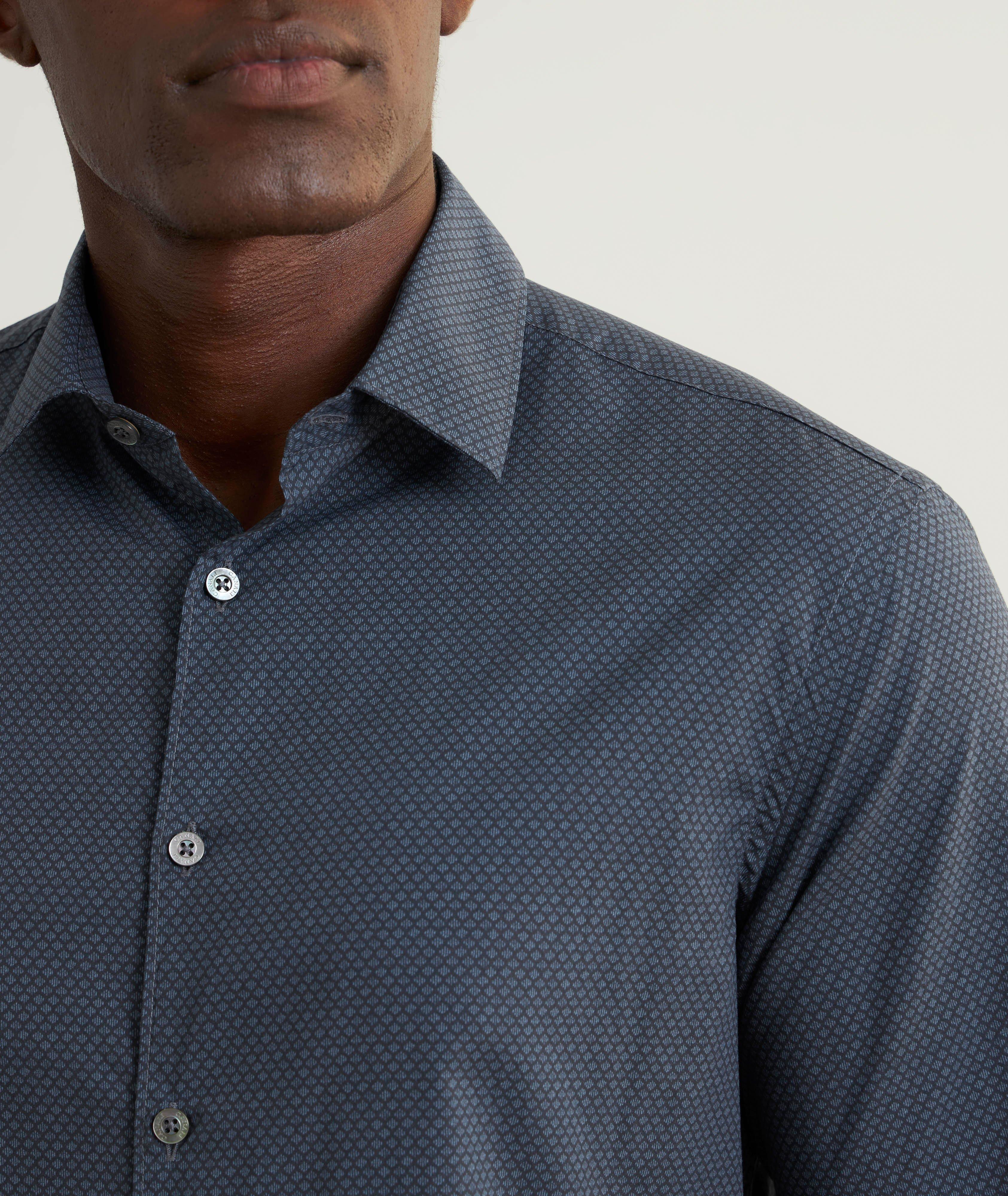 Micro-Print Cotton Shirt image 4