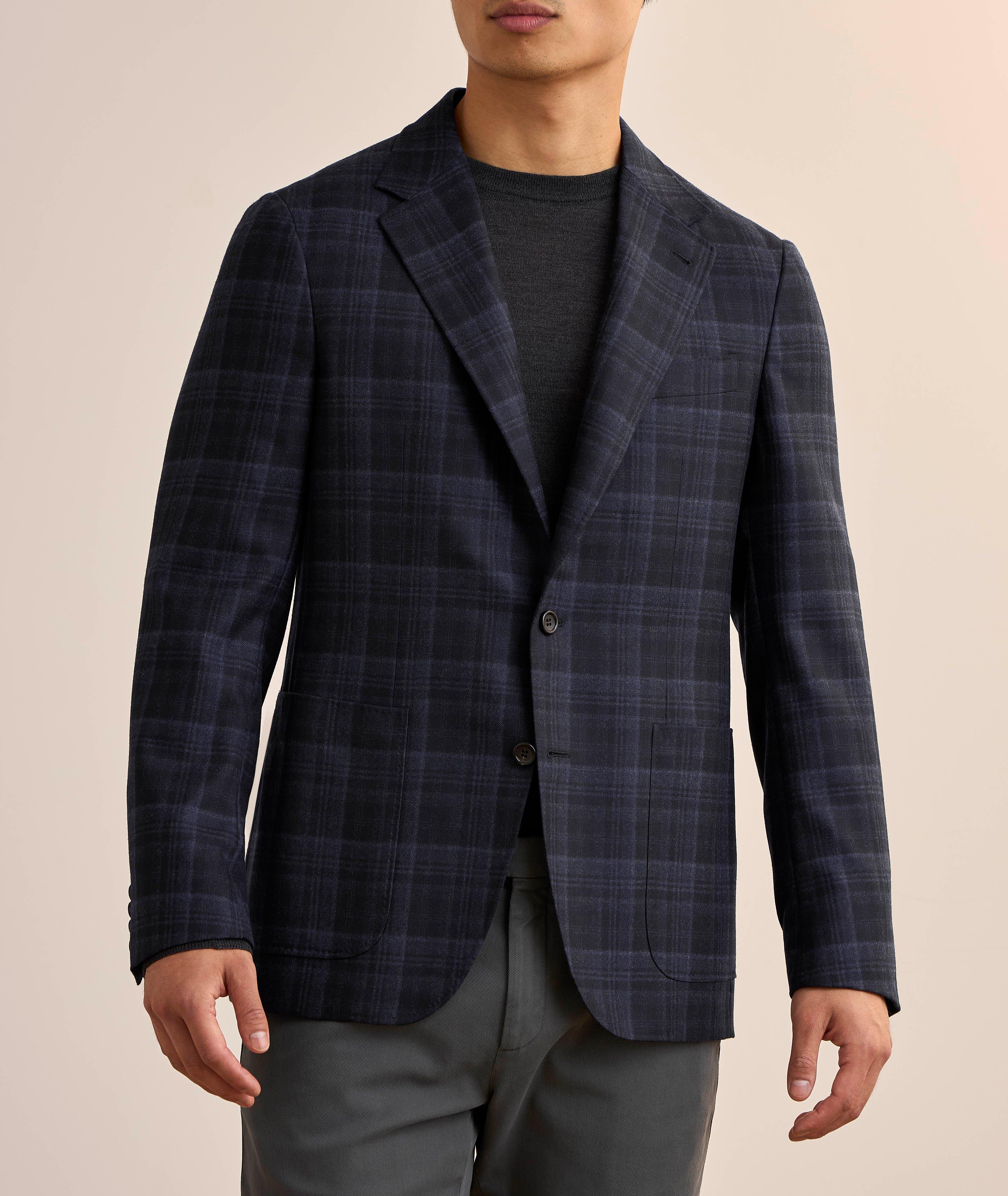 Kei Windowpane Wool Sport Jacket image 1