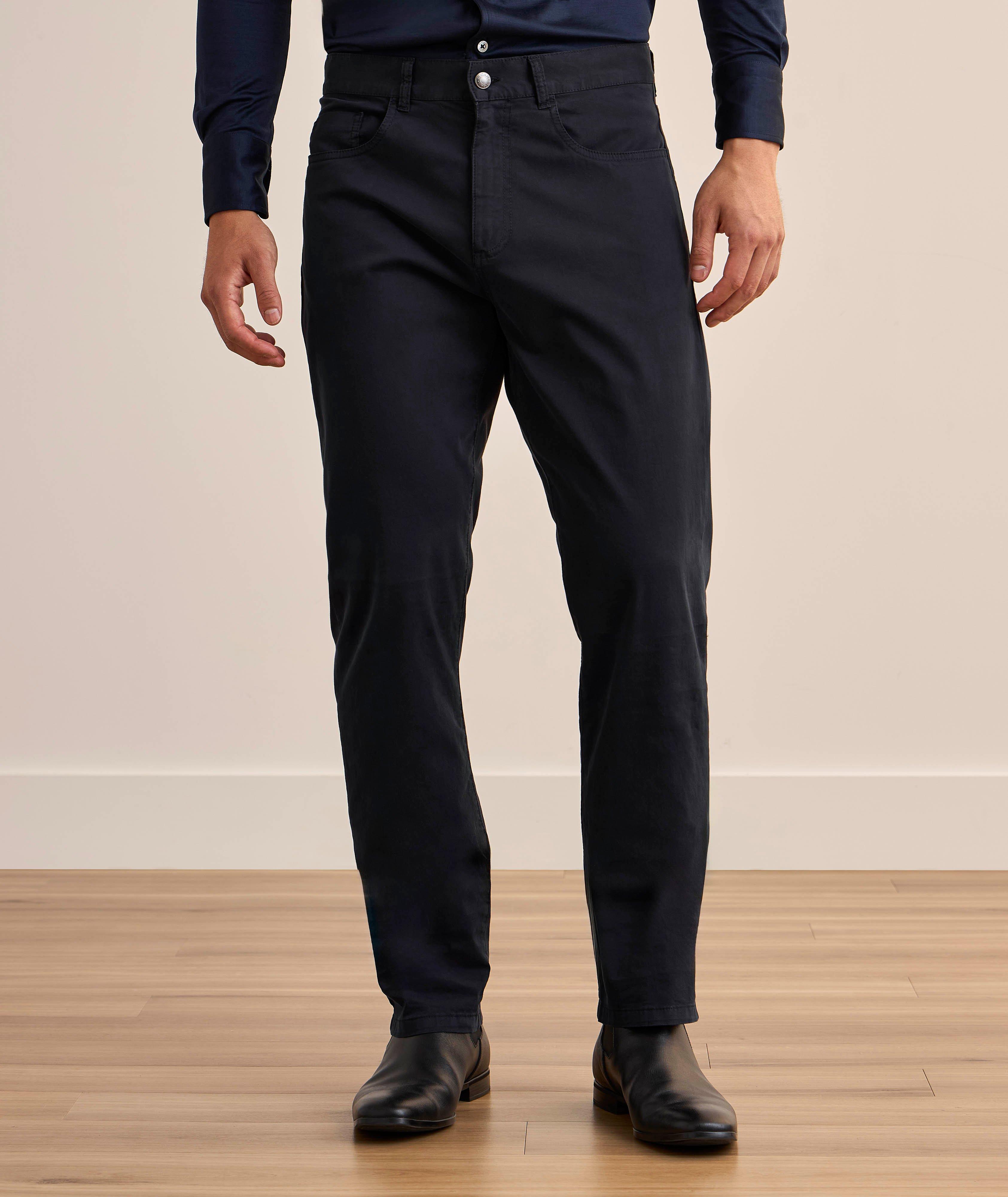 Pantalon en coton extensible de coupe standard image 1
