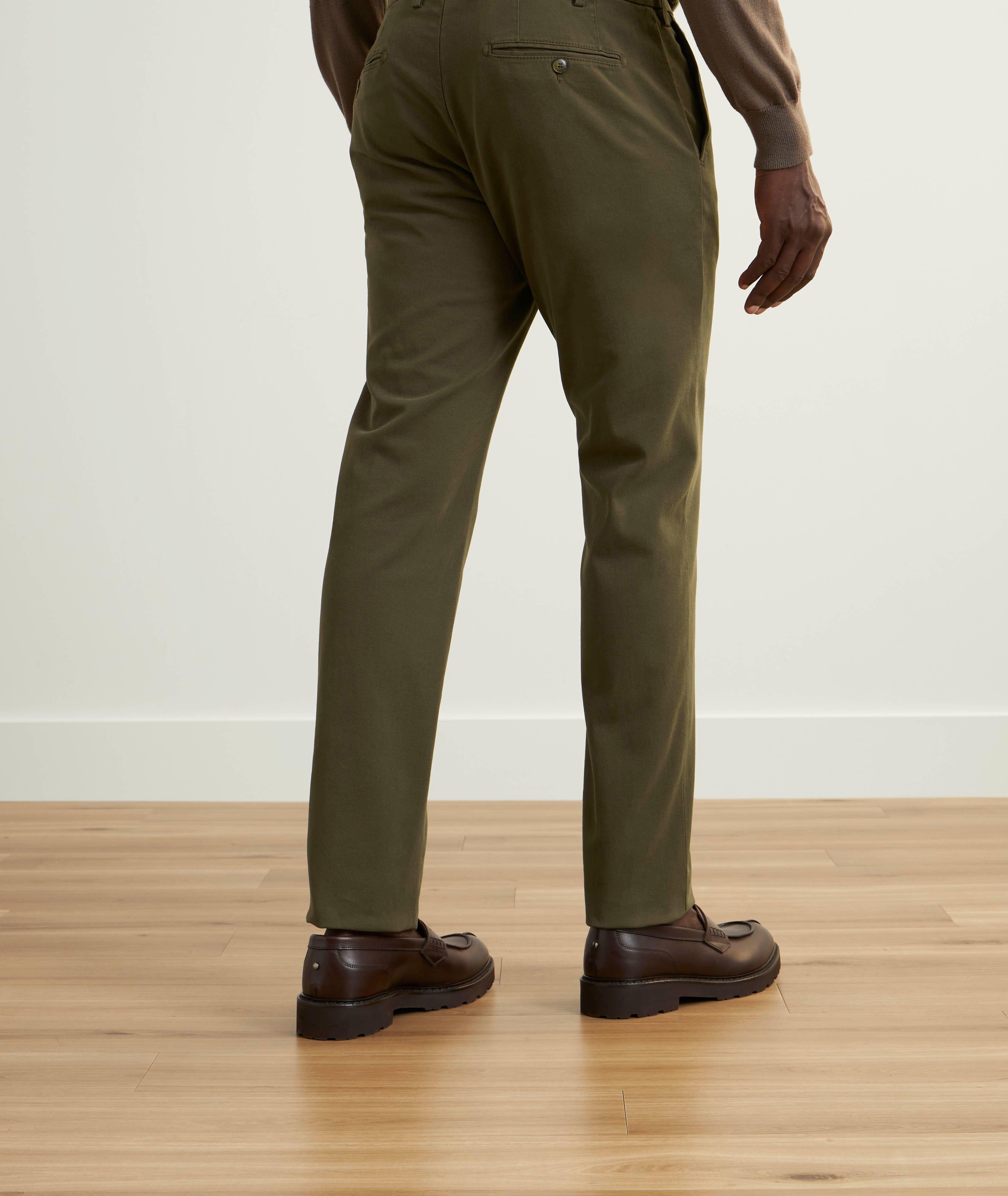 Regular-Fit Stretch-Cotton Twill Pants image 3