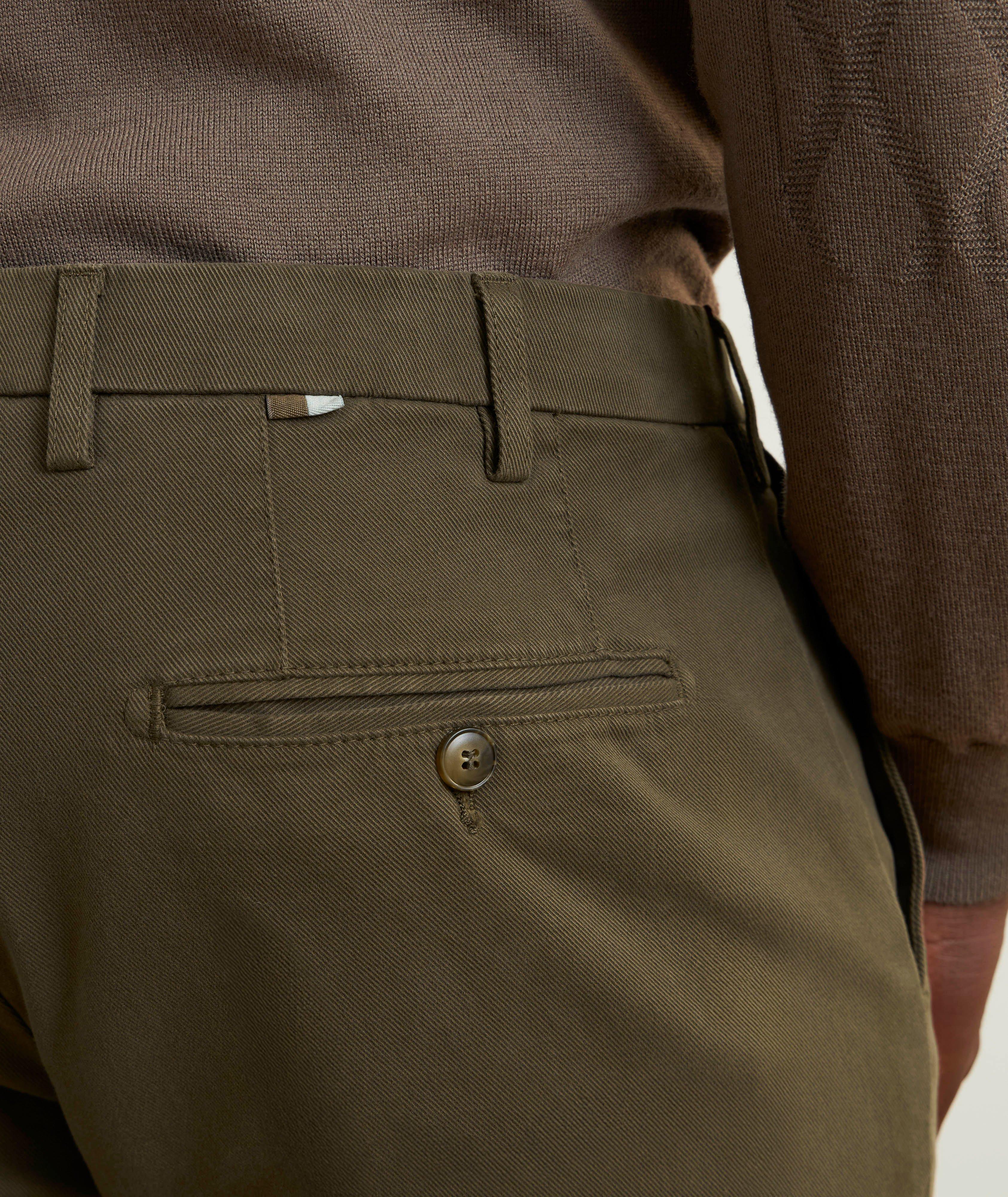 Regular-Fit Stretch-Cotton Twill Pants image 4