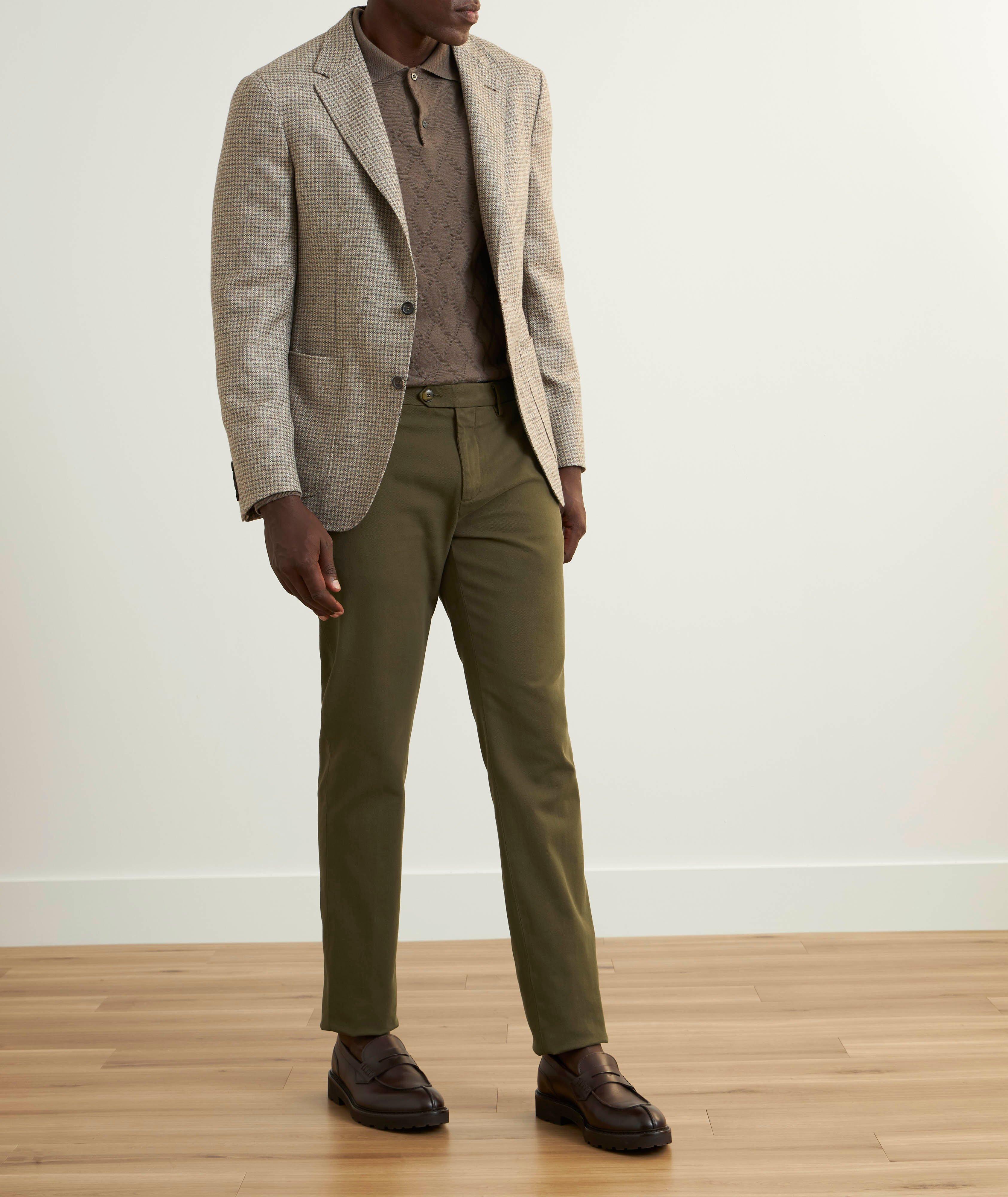 Regular-Fit Stretch-Cotton Twill Pants image 5