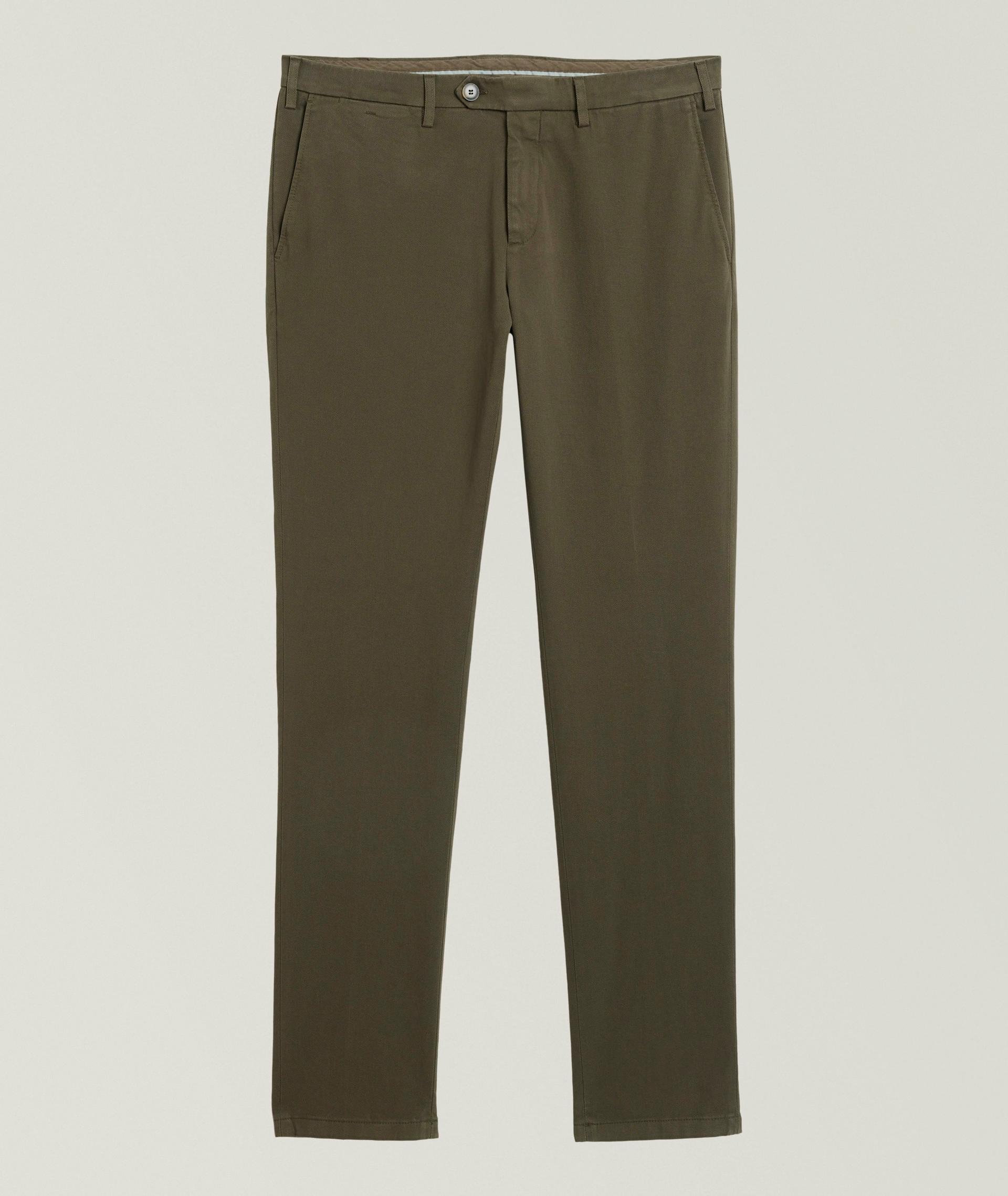 Pantalon en twill de coton extensible de coupe standard image 0
