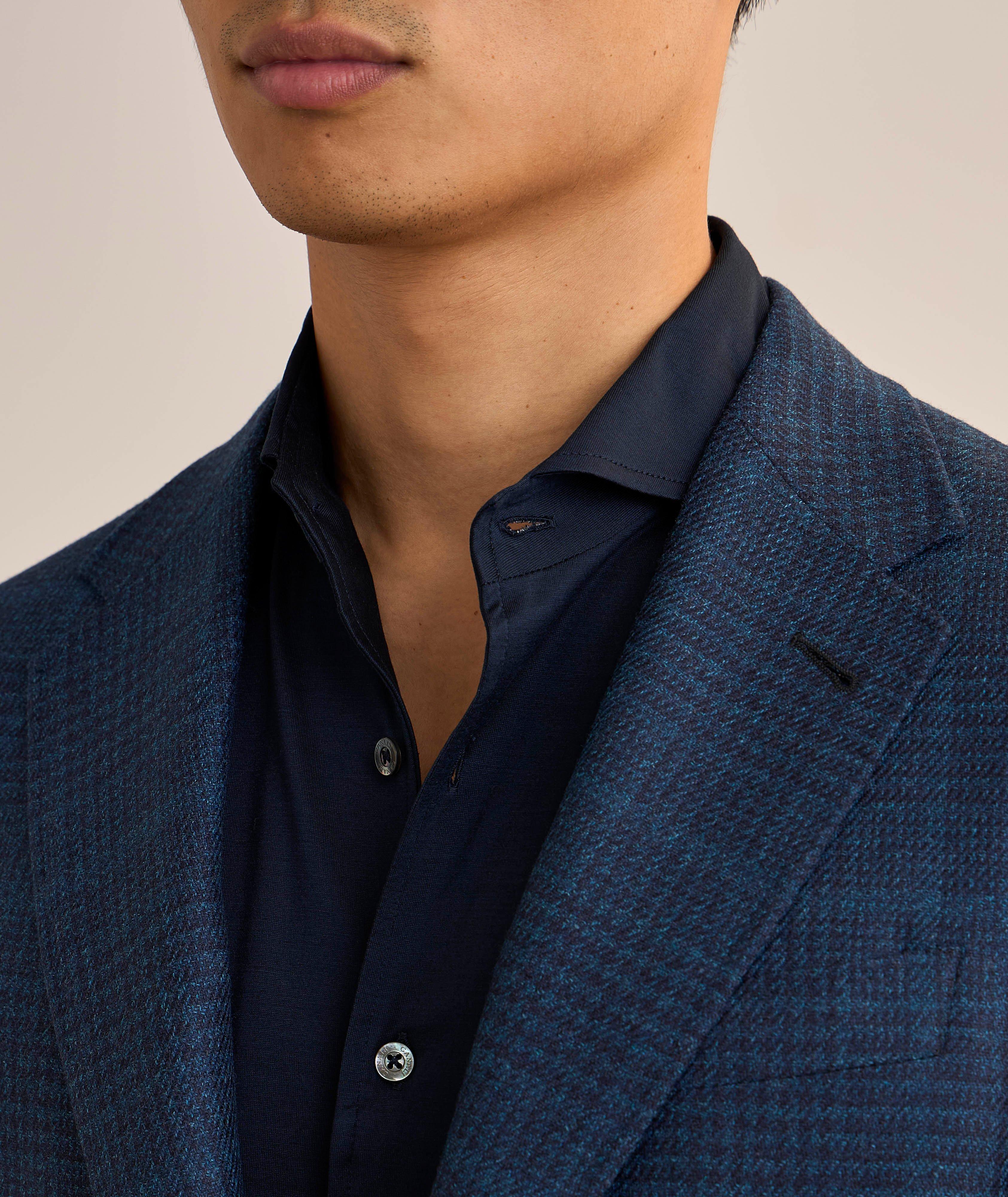 Kei Glen Check Wool-Silk Sport Jacket image 3