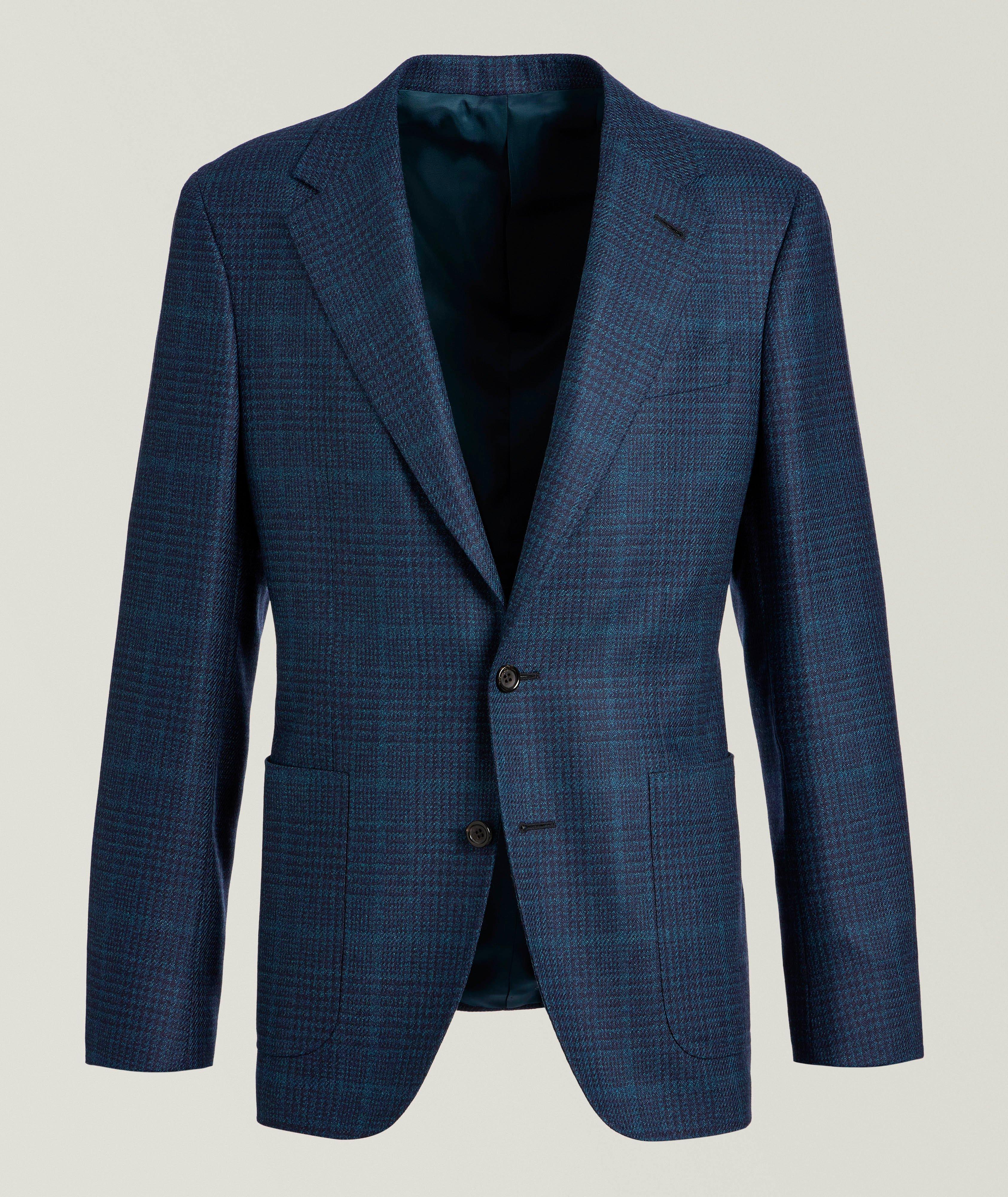 Kei Glen Check Wool-Silk Sport Jacket image 0