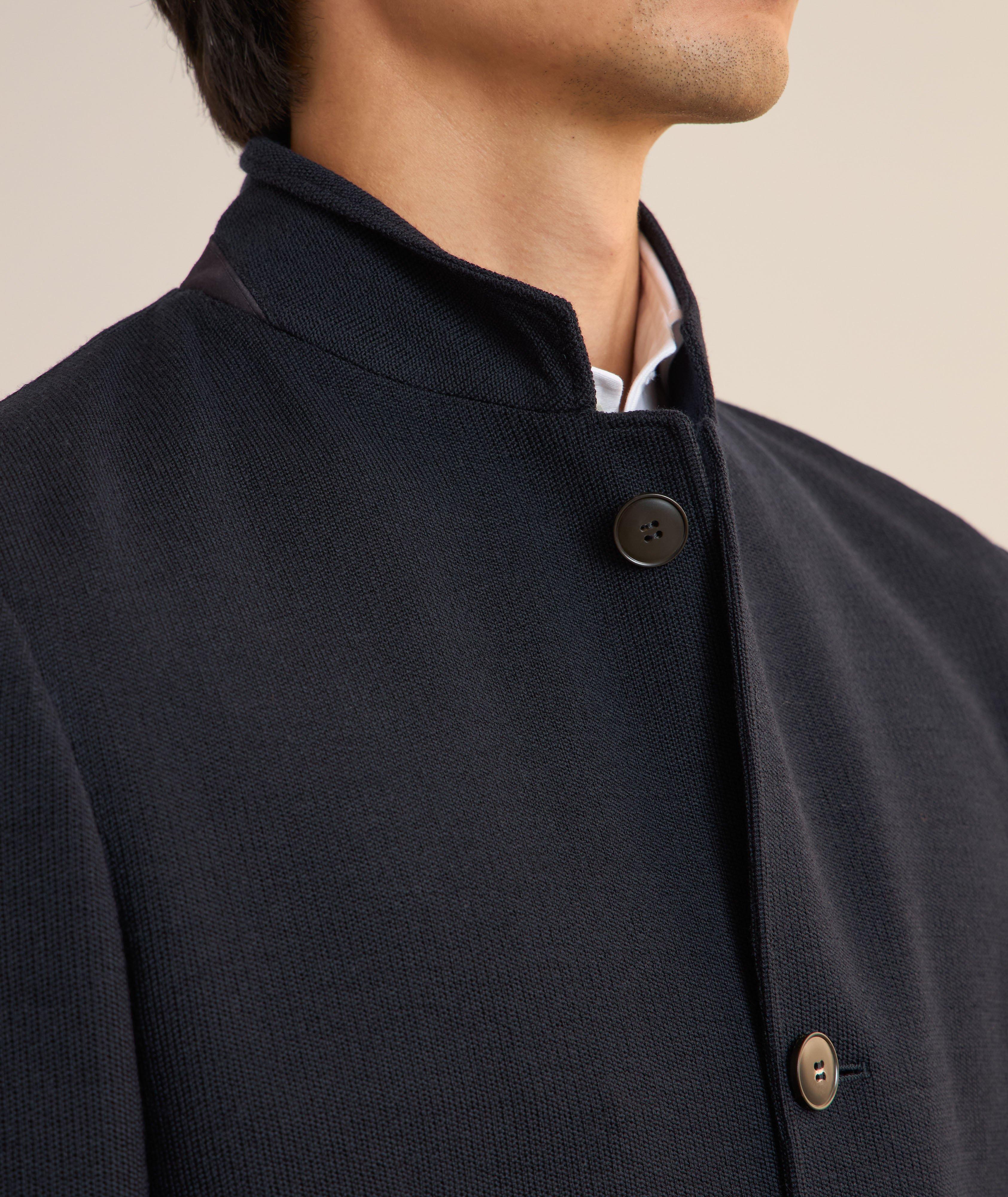 Blazer en laine et en coton image 3